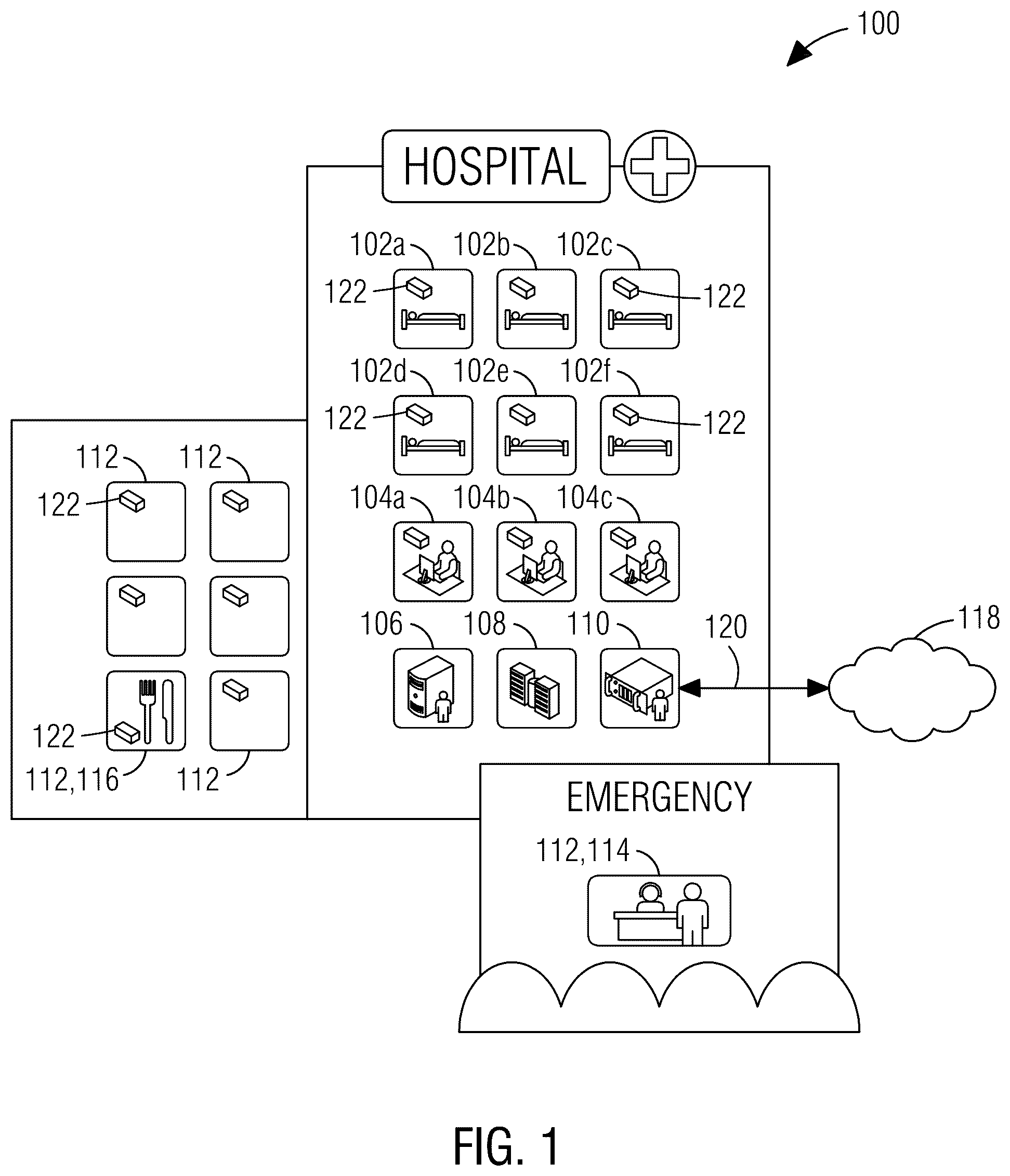 Patent US12361938 Figure 1 – Building automation system for controlling conditions of a room