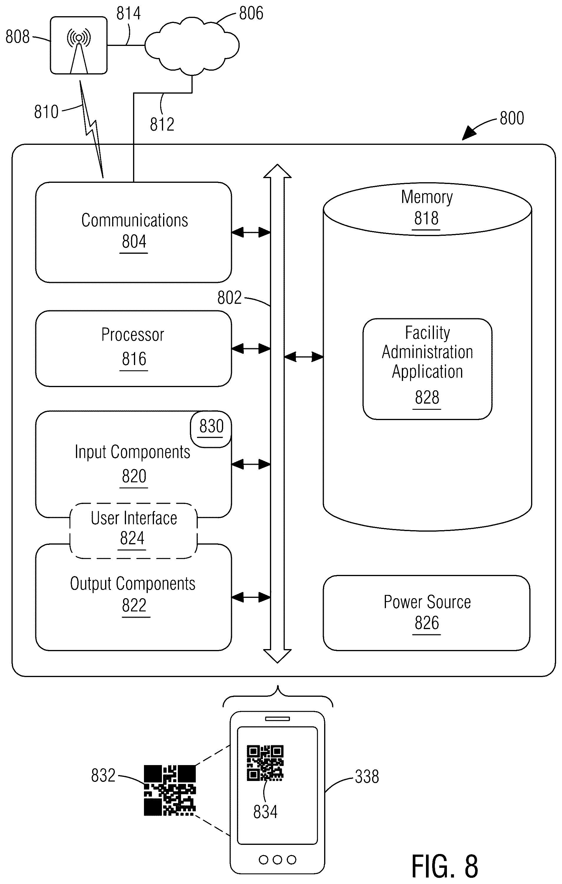 Patent US12361938 Figure 8 – Building automation system for controlling conditions of a room