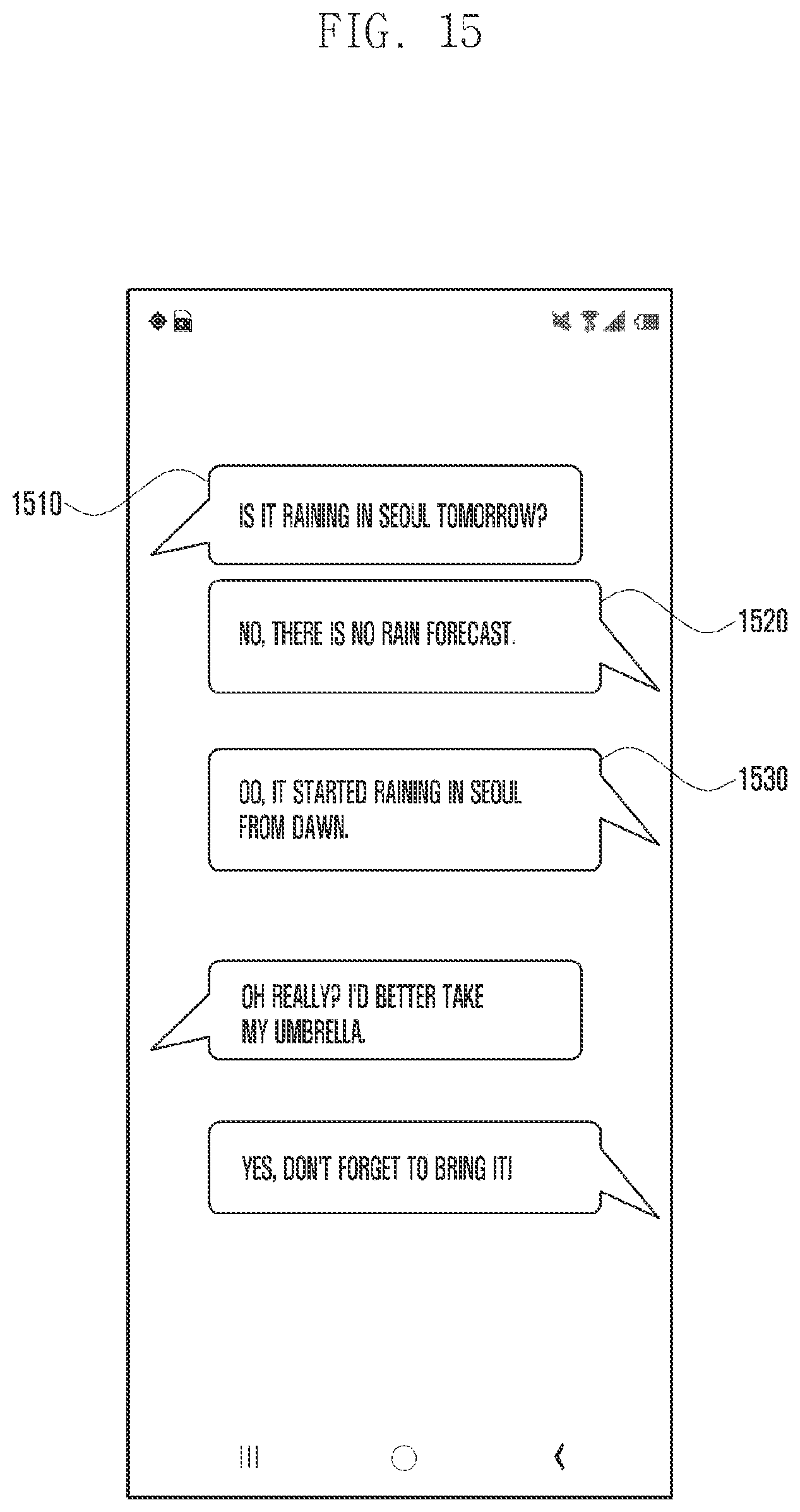 Patent US12361939 Figure 15 – Electronic device for providing update information through an artificial intelligence agent service