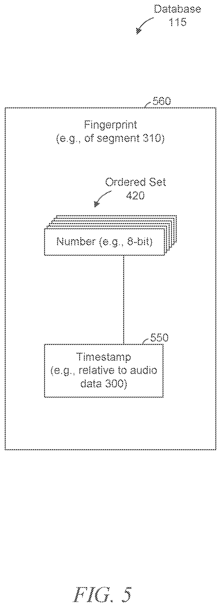Patent US12361955 Figure 5 – Audio fingerprinting