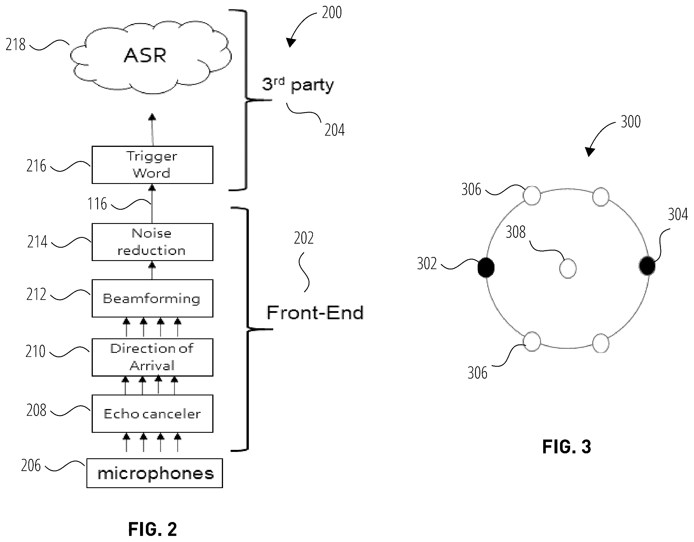 Patent US12361958 Figure 2 – Processing of microphone signals required by a voice recognition system