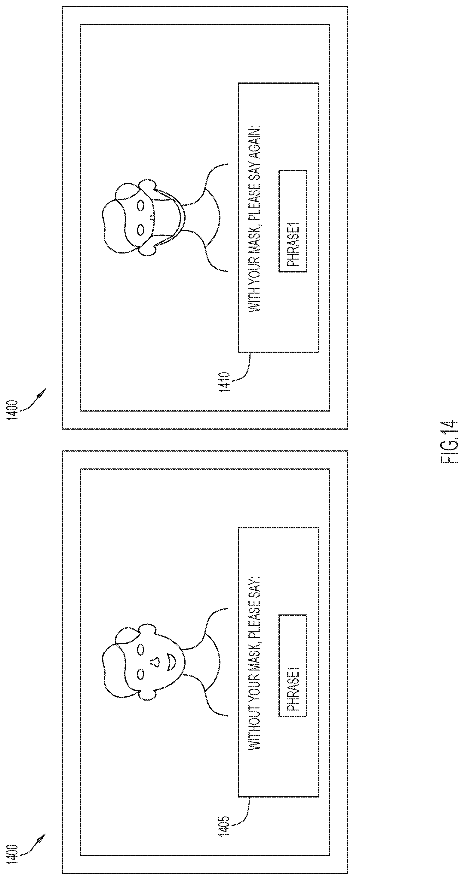 Patent US12361960 Figure 14 – Transforming voice signals to compensate for effects from a facial covering