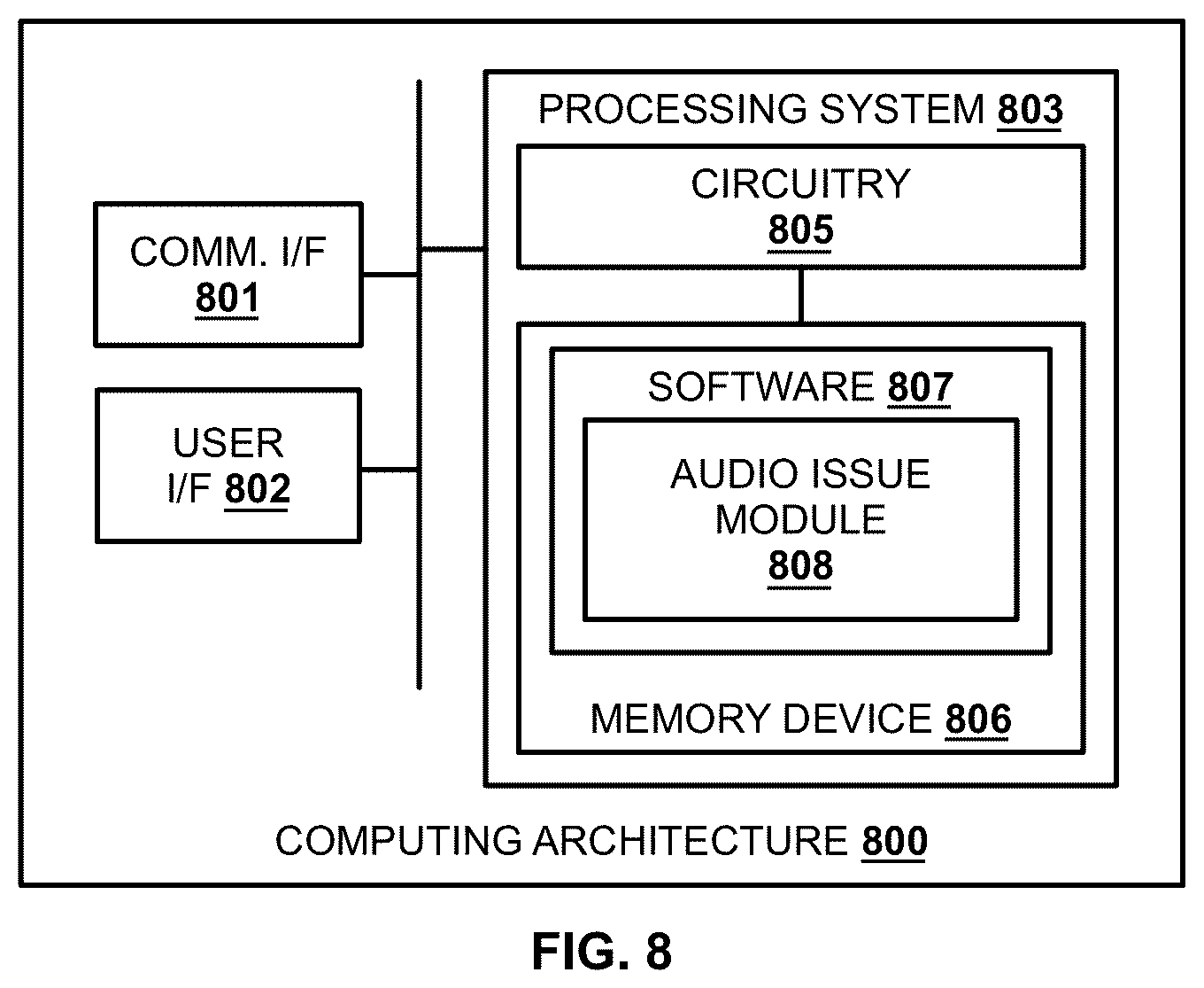 Patent US12361963 Figure 8 – Detection of audio issues on a communication session from video analysis