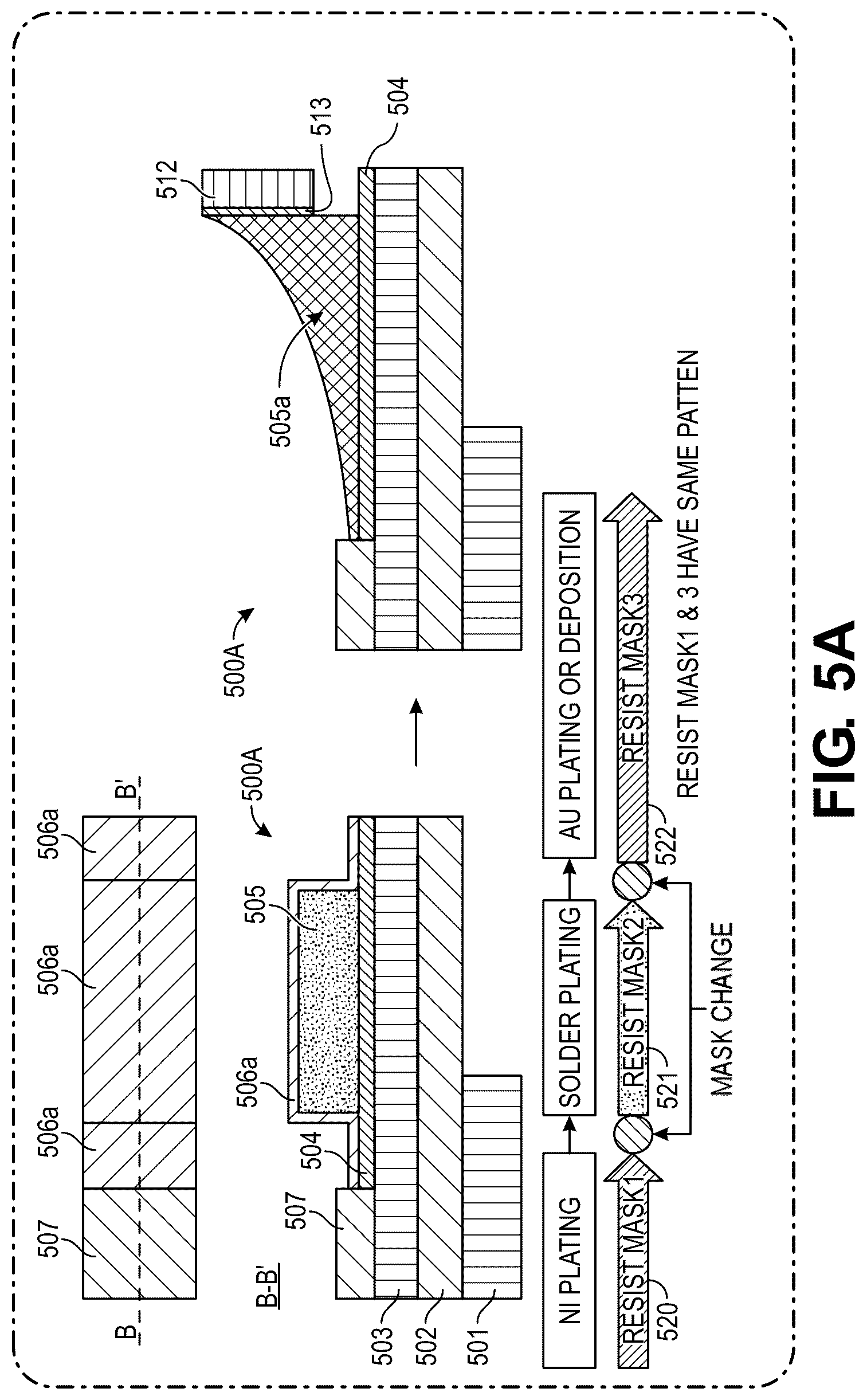 Patent US12361966 Figure 6 – Pre-solder bump preventive overcoating