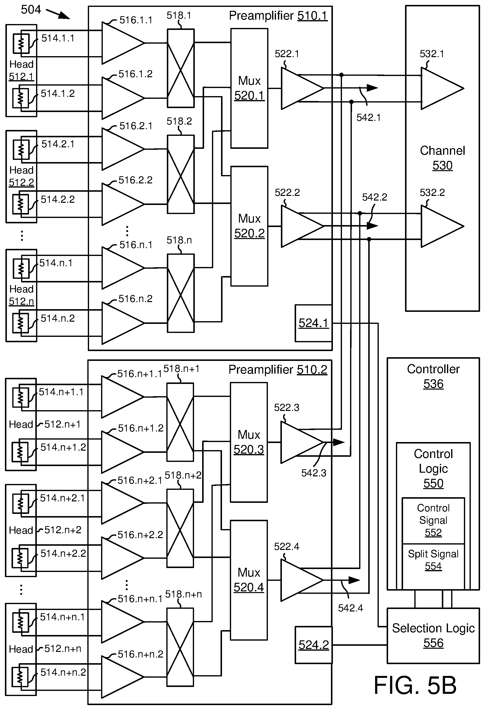 Patent US12361968 Figure 9 – Servo interface circuitry for parallel self-servo write
