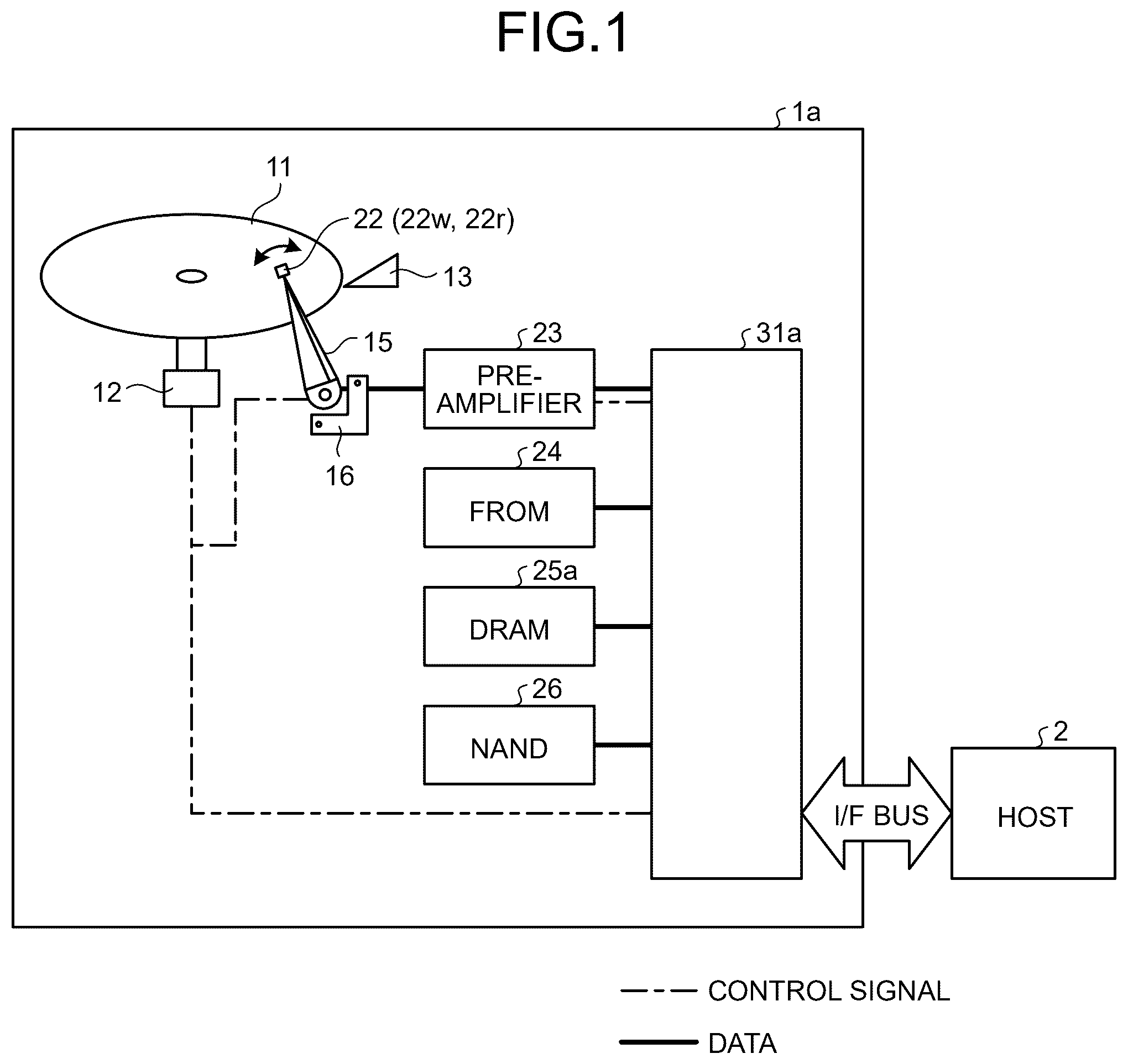 Patent US12361969 Figure 1 – Magnetic disk apparatus and method