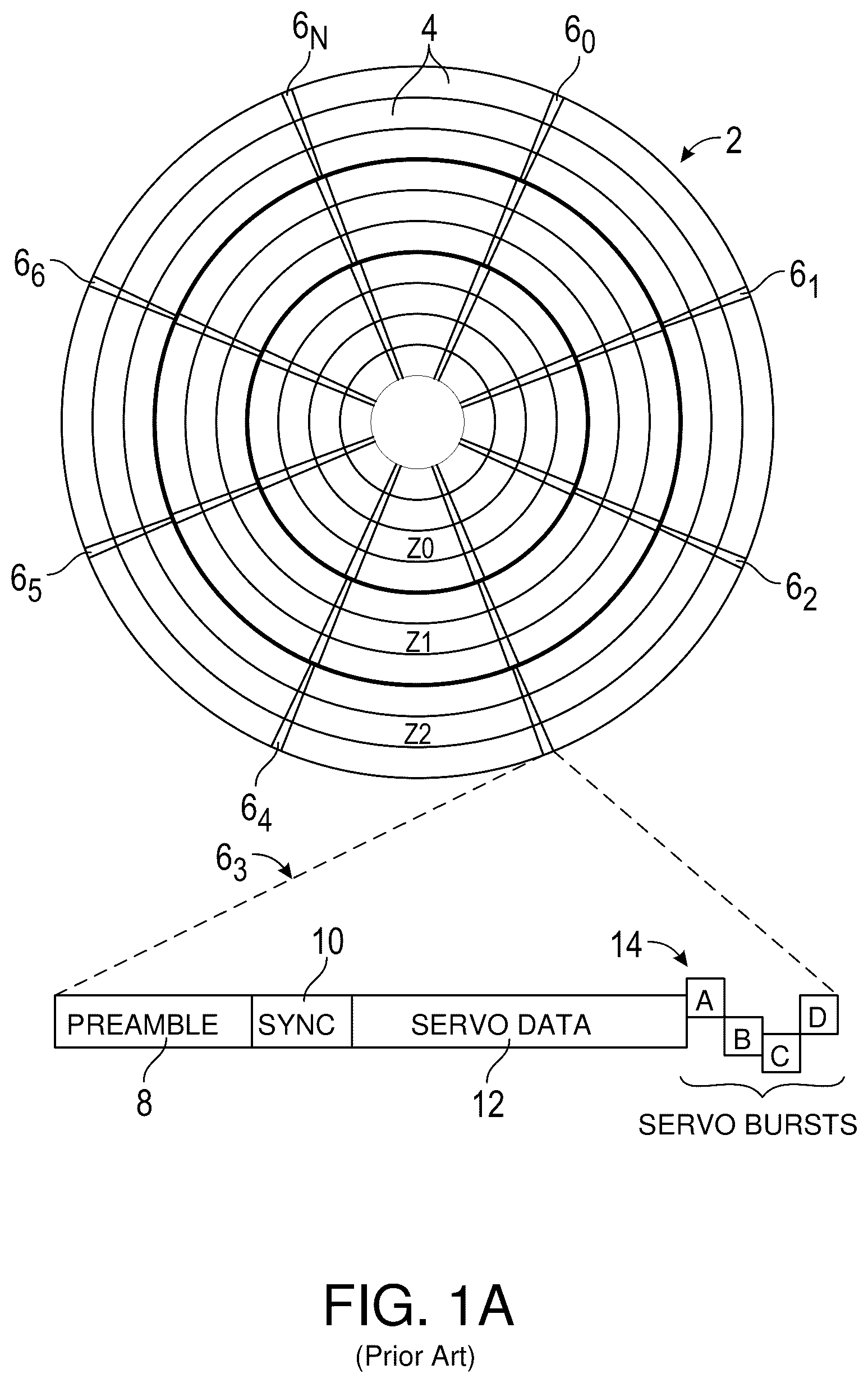 Patent US12361970 — Parallel self-servo write circuitry in a data storage device — Figure 1