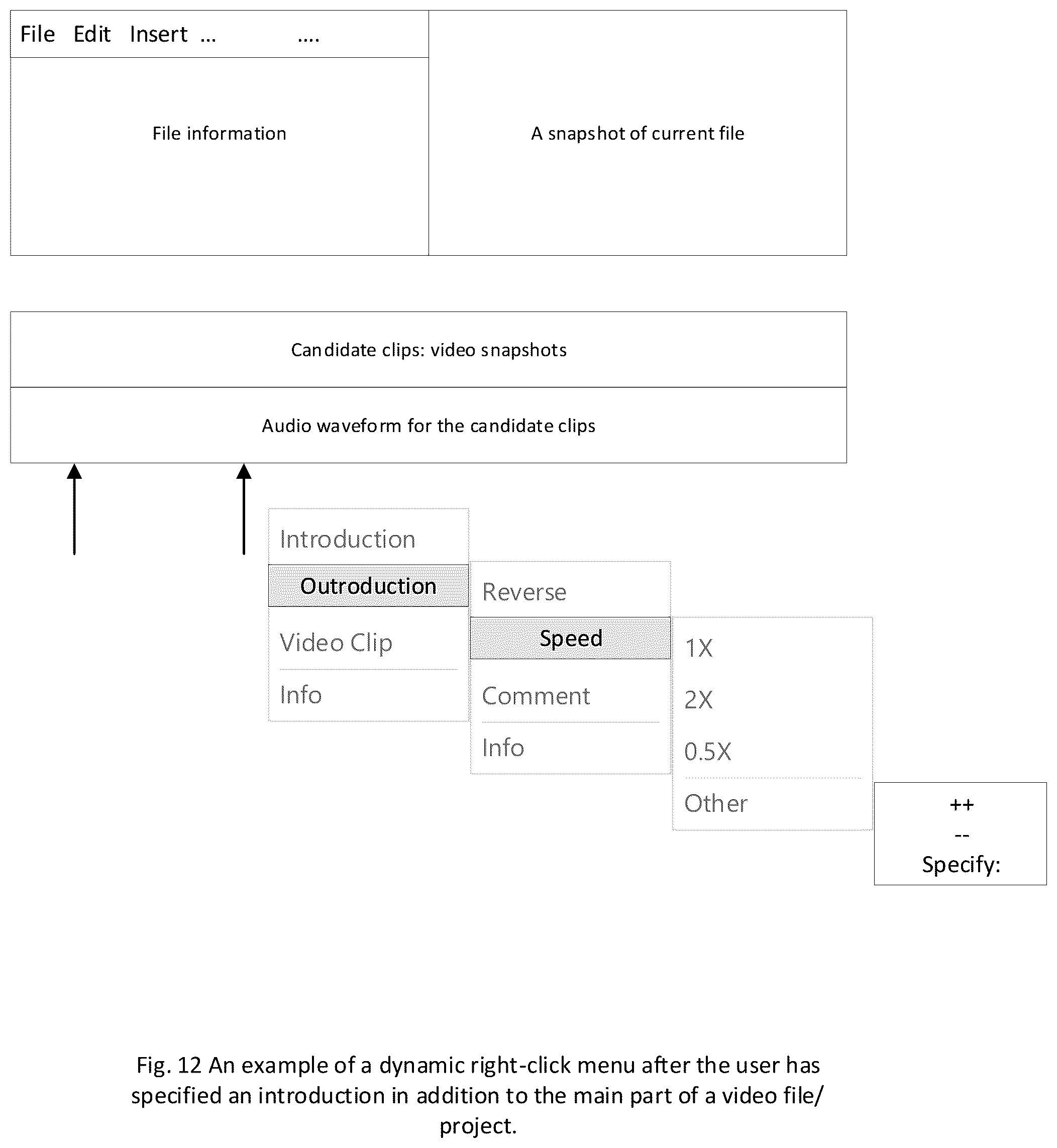 Patent US12361972 Figure 6 – Audio/video outroduction by reusing content from introduction and other parts