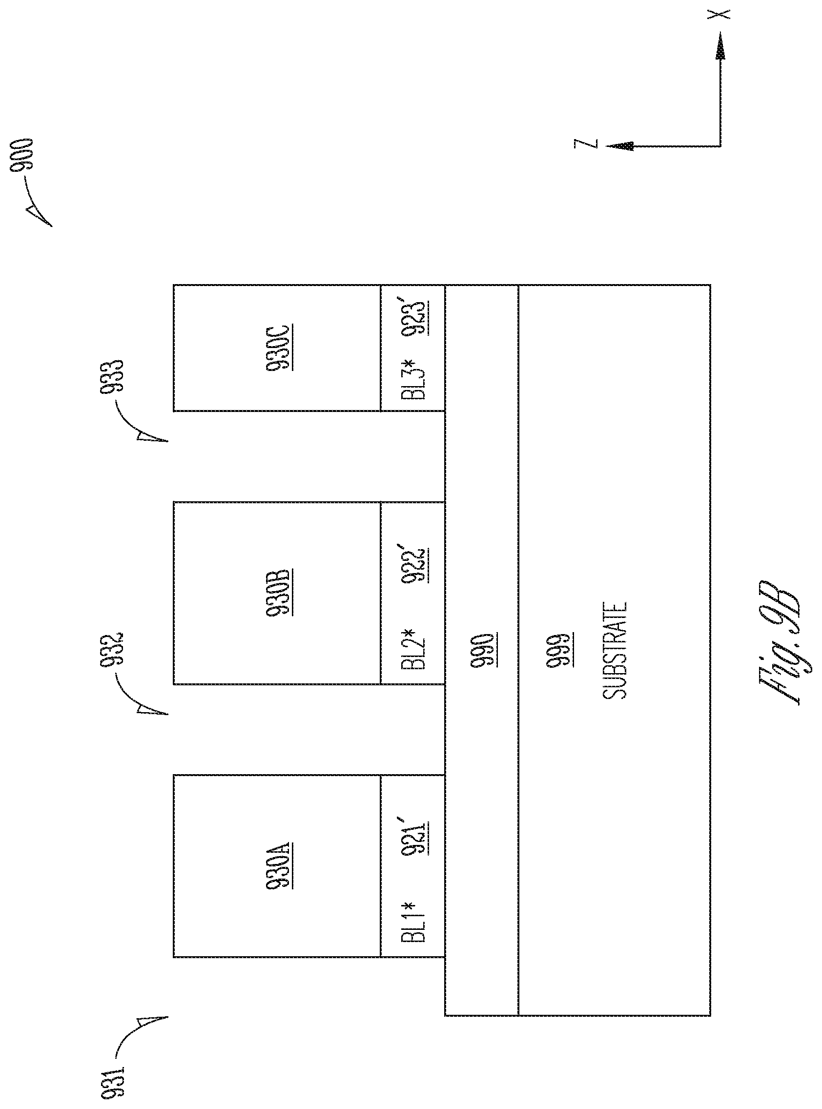 Patent US12361977 Figure 10 – Memory device having shared read/write data line for 2-transistor vertical memory cell