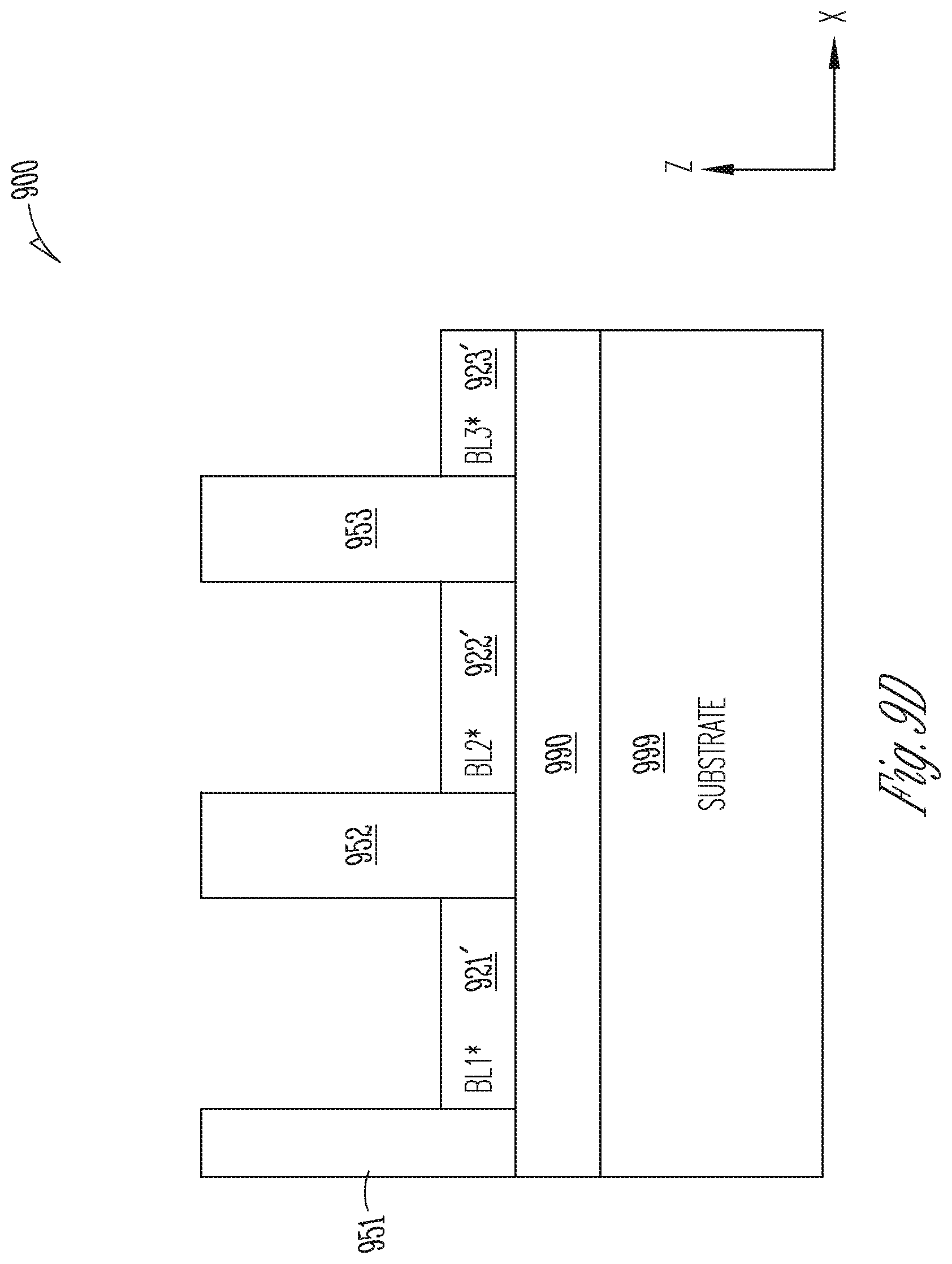 Patent US12361977 Figure 12 – Memory device having shared read/write data line for 2-transistor vertical memory cell