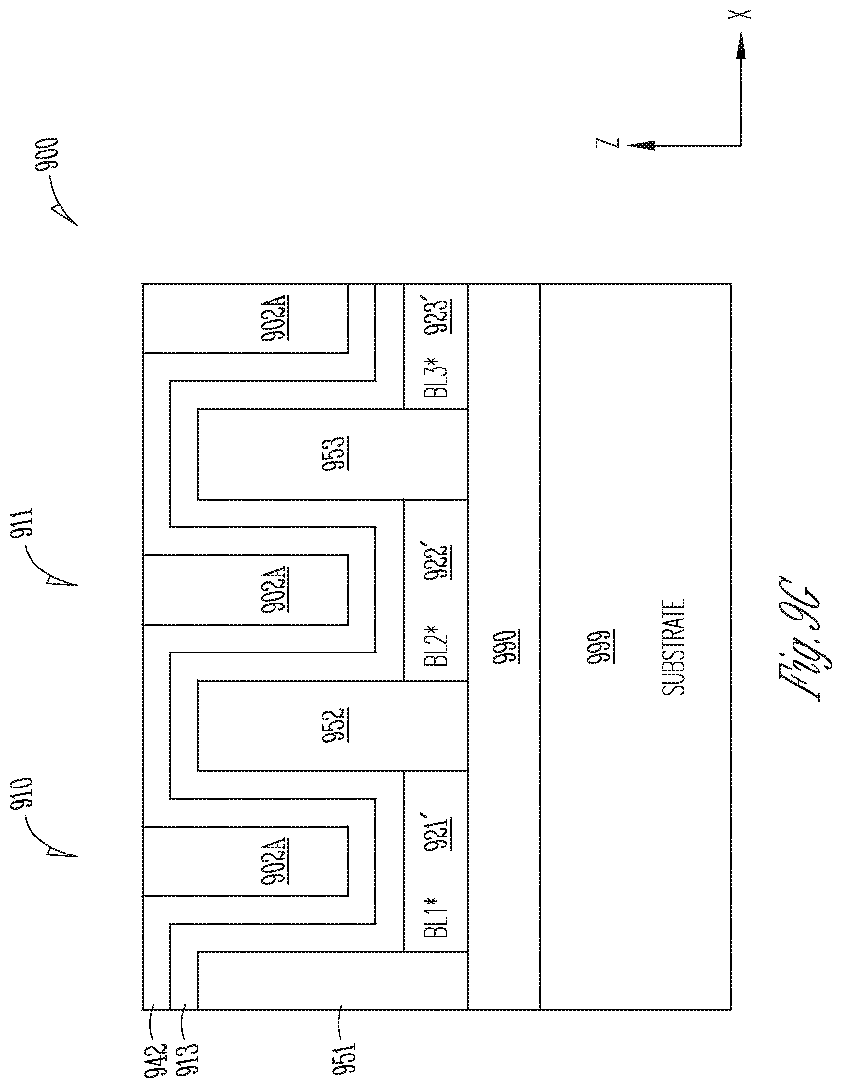 Patent US12361977 Figure 15 – Memory device having shared read/write data line for 2-transistor vertical memory cell