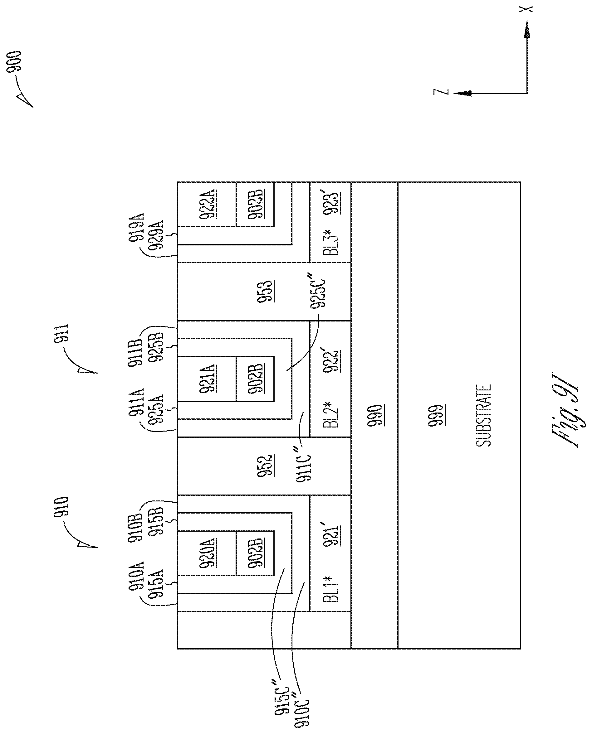 Patent US12361977 Figure 17 – Memory device having shared read/write data line for 2-transistor vertical memory cell