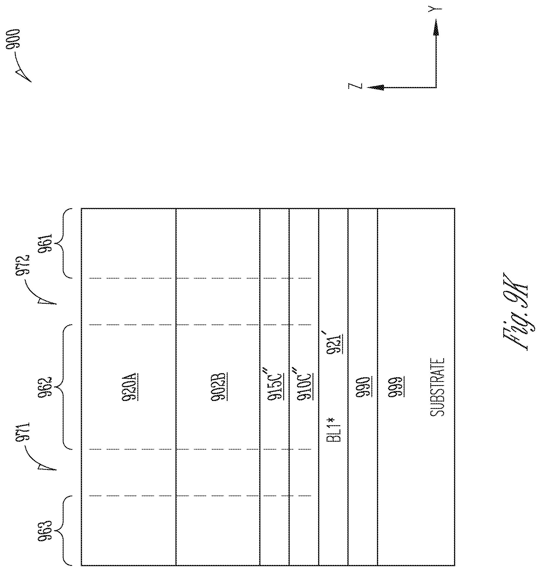 Patent US12361977 Figure 19 – Memory device having shared read/write data line for 2-transistor vertical memory cell