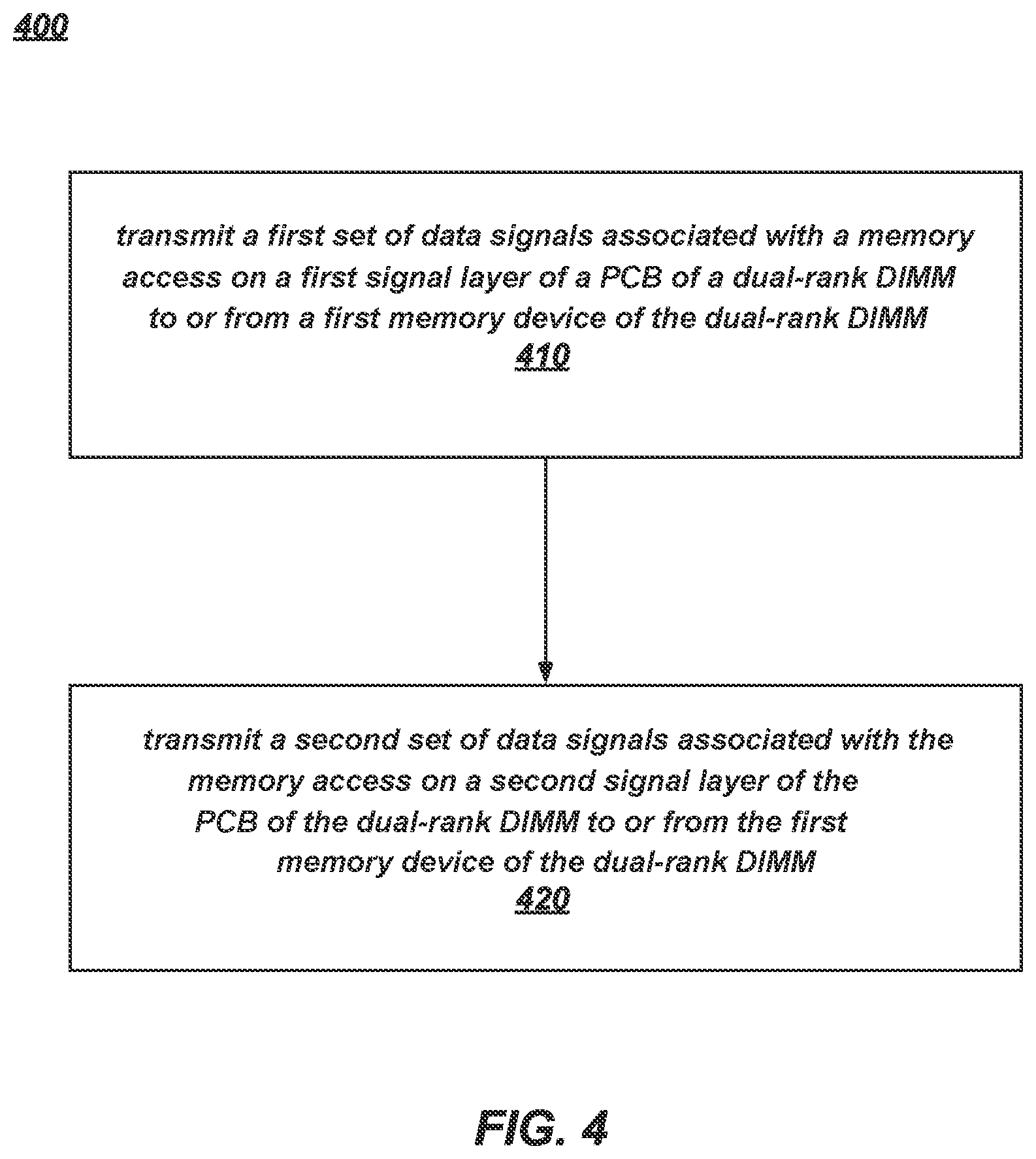 Patent US12361978 Figure 5 – Transmitting data signals on separate layers of a memory module, and related methods and apparatuses