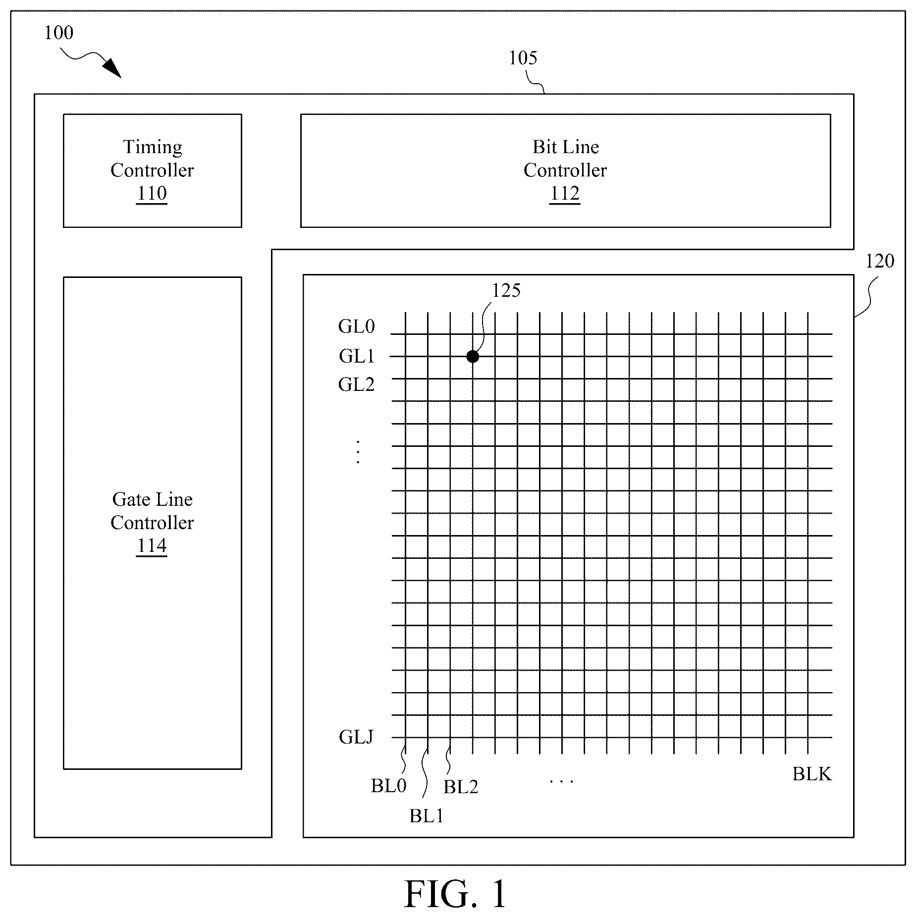 Patent US12361981 Figure 1 – Using embedded switches for reducing capacitive loading on a memory system
