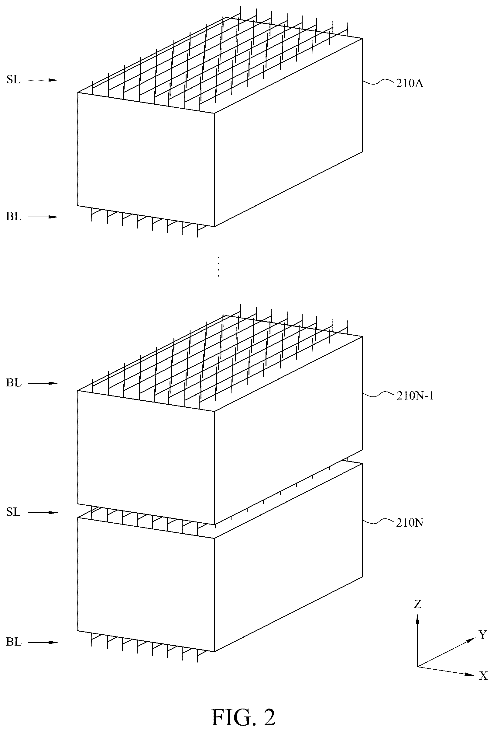 Patent US12361981 Figure 2 – Using embedded switches for reducing capacitive loading on a memory system
