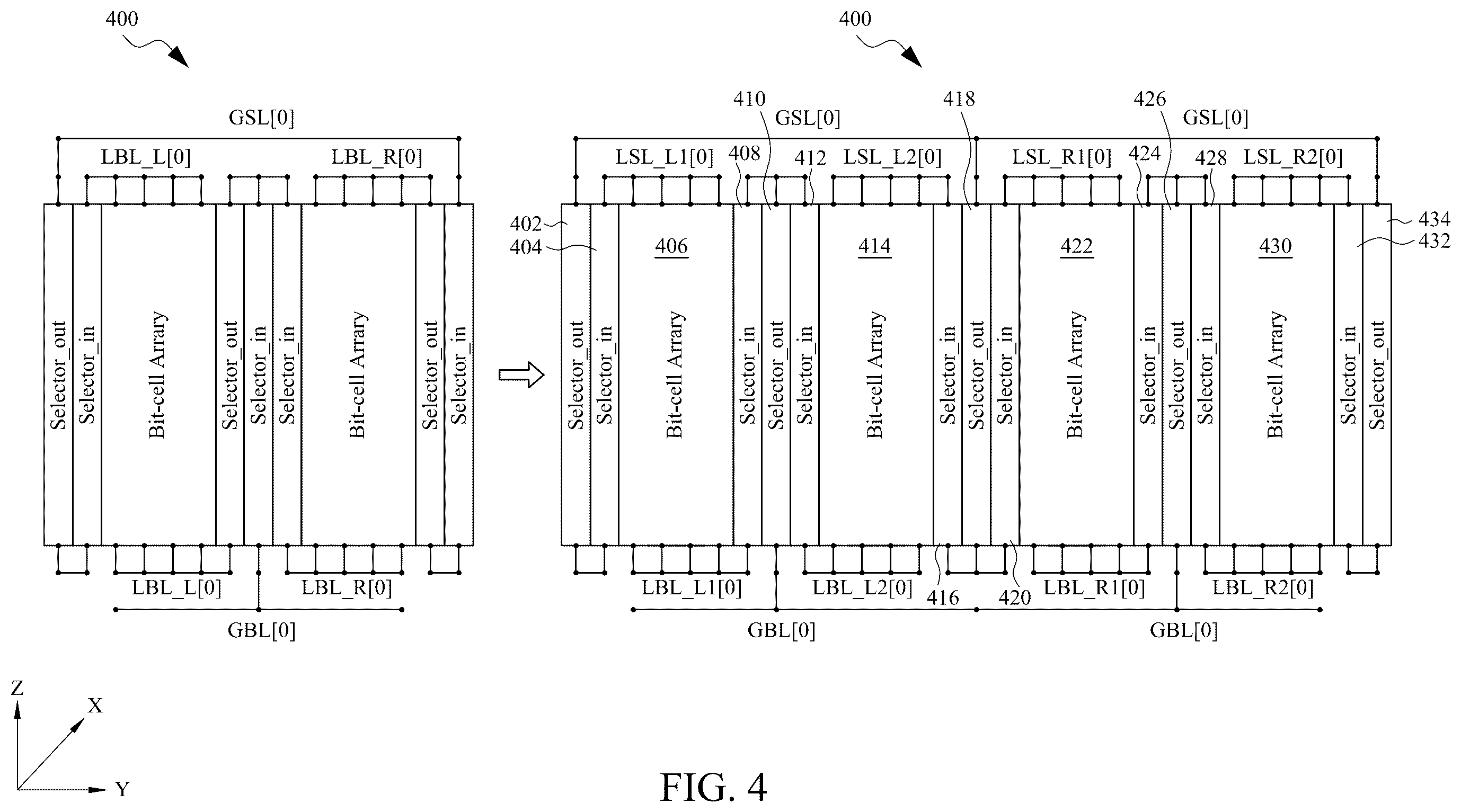 Patent US12361981 Figure 6 – Using embedded switches for reducing capacitive loading on a memory system