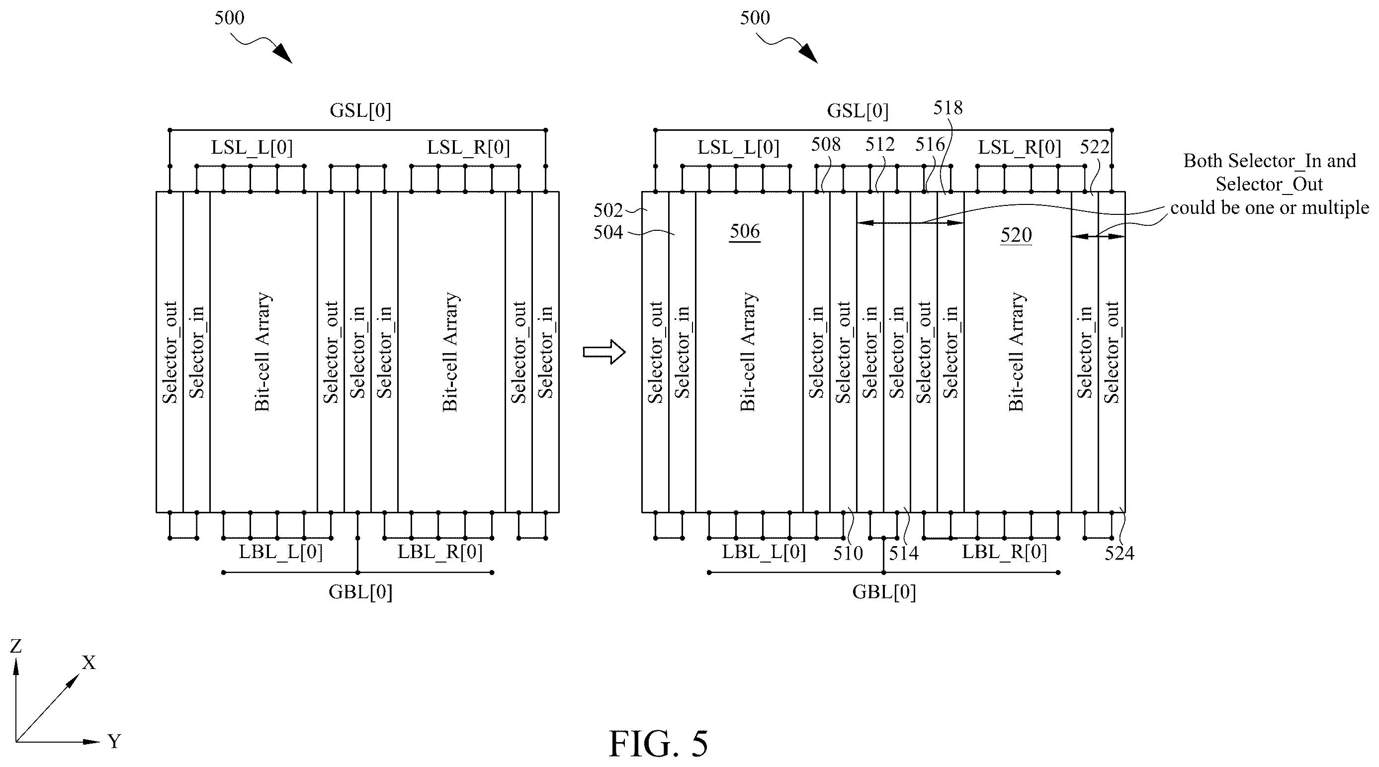 Patent US12361981 Figure 7 – Using embedded switches for reducing capacitive loading on a memory system