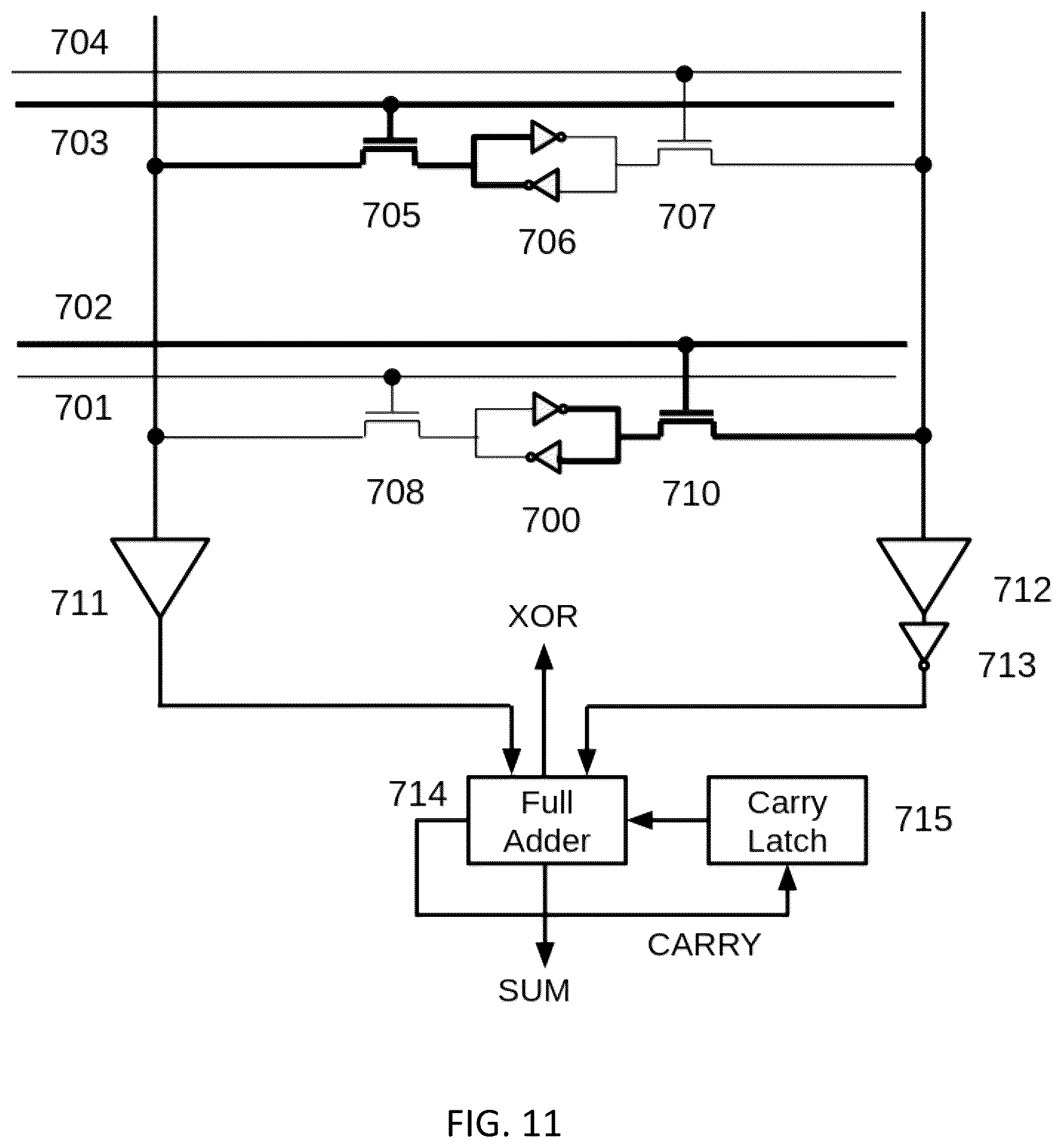 Patent US12361987 Figure 8 – Non-volatile storage of secure data in 6T SRAM cells using hot carrier injection