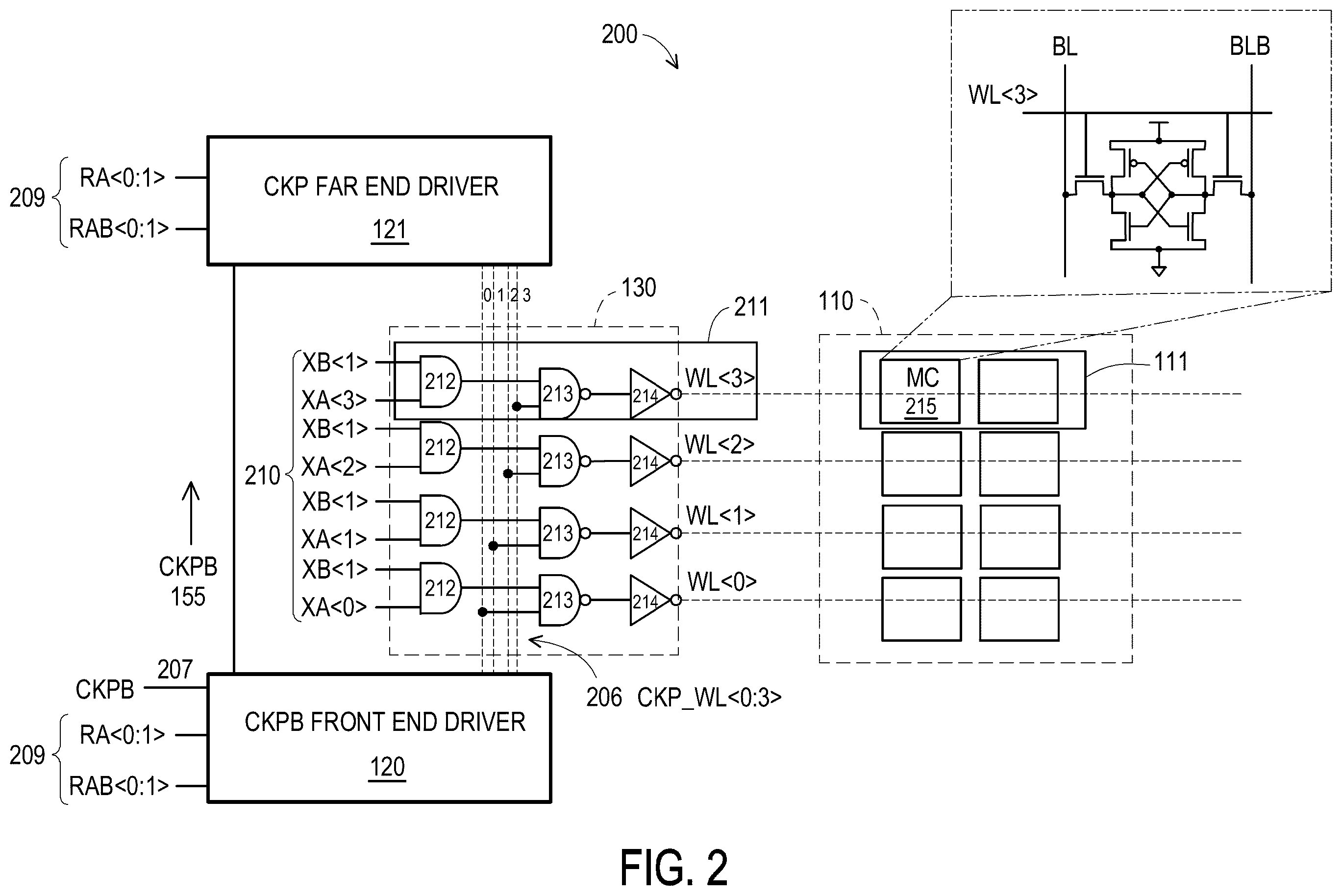 Patent US12361991 Figure 2 – Far end driver for memory clock