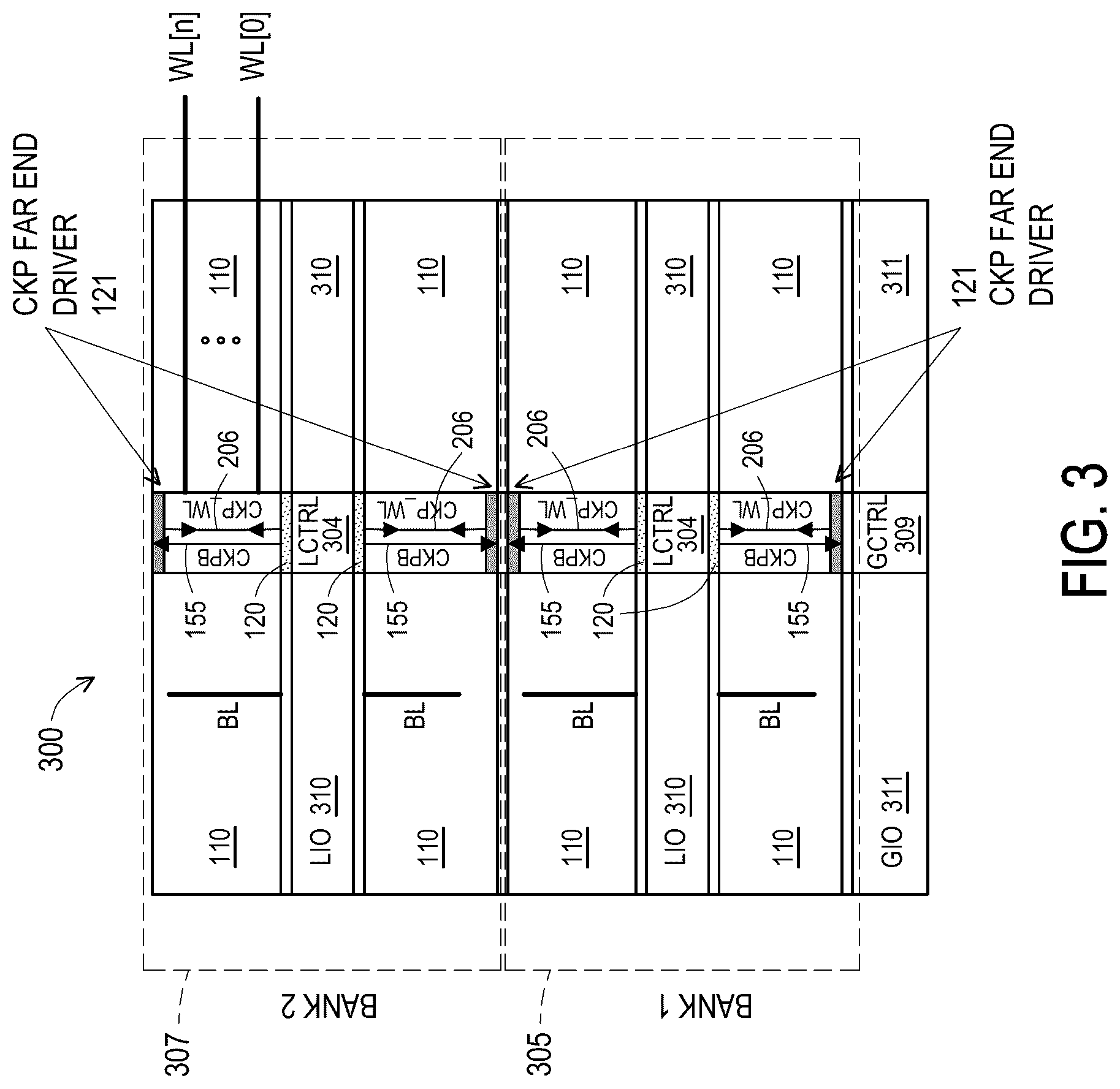Patent US12361991 Figure 3 – Far end driver for memory clock