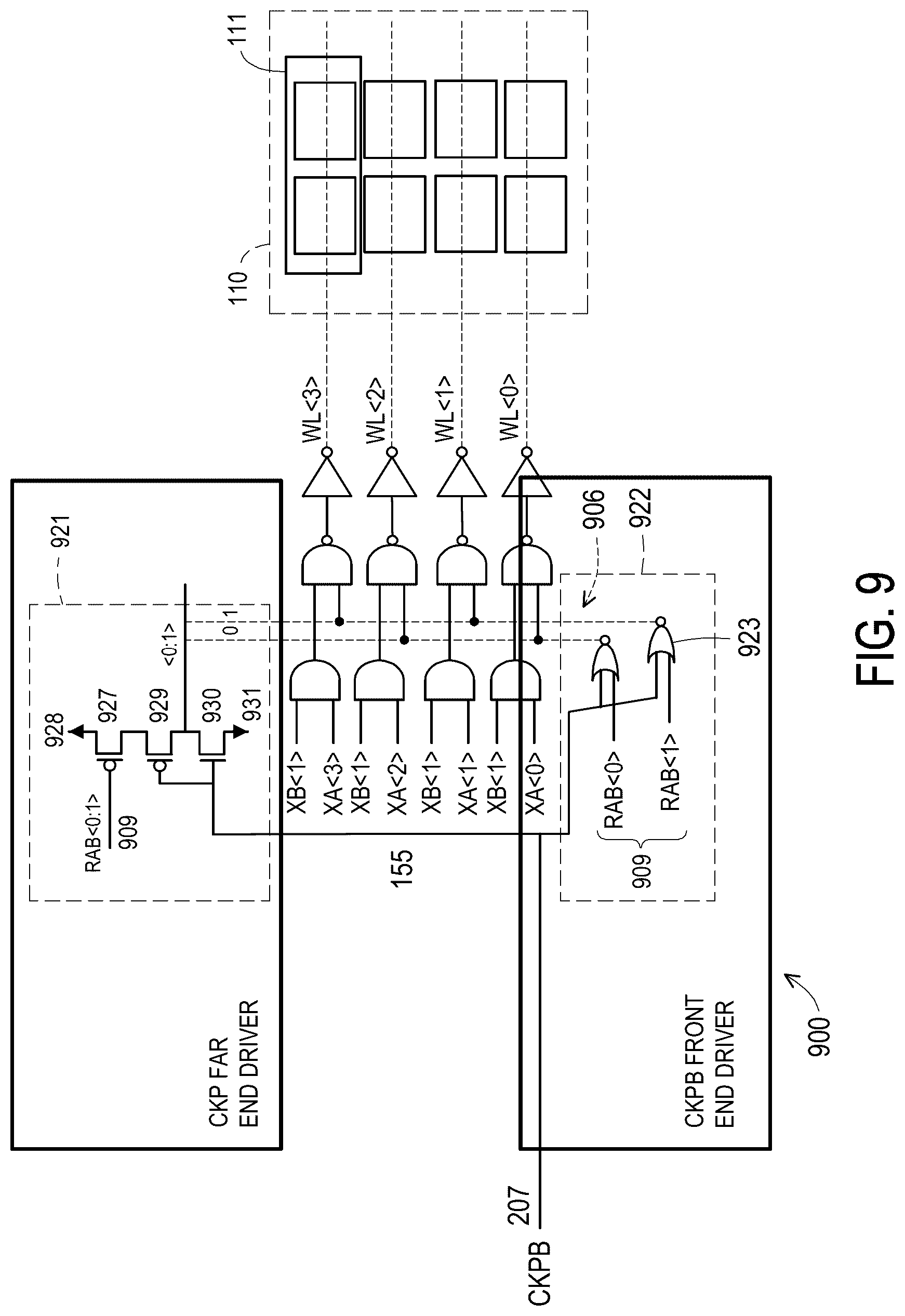 Patent US12361991 Figure 9 – Far end driver for memory clock