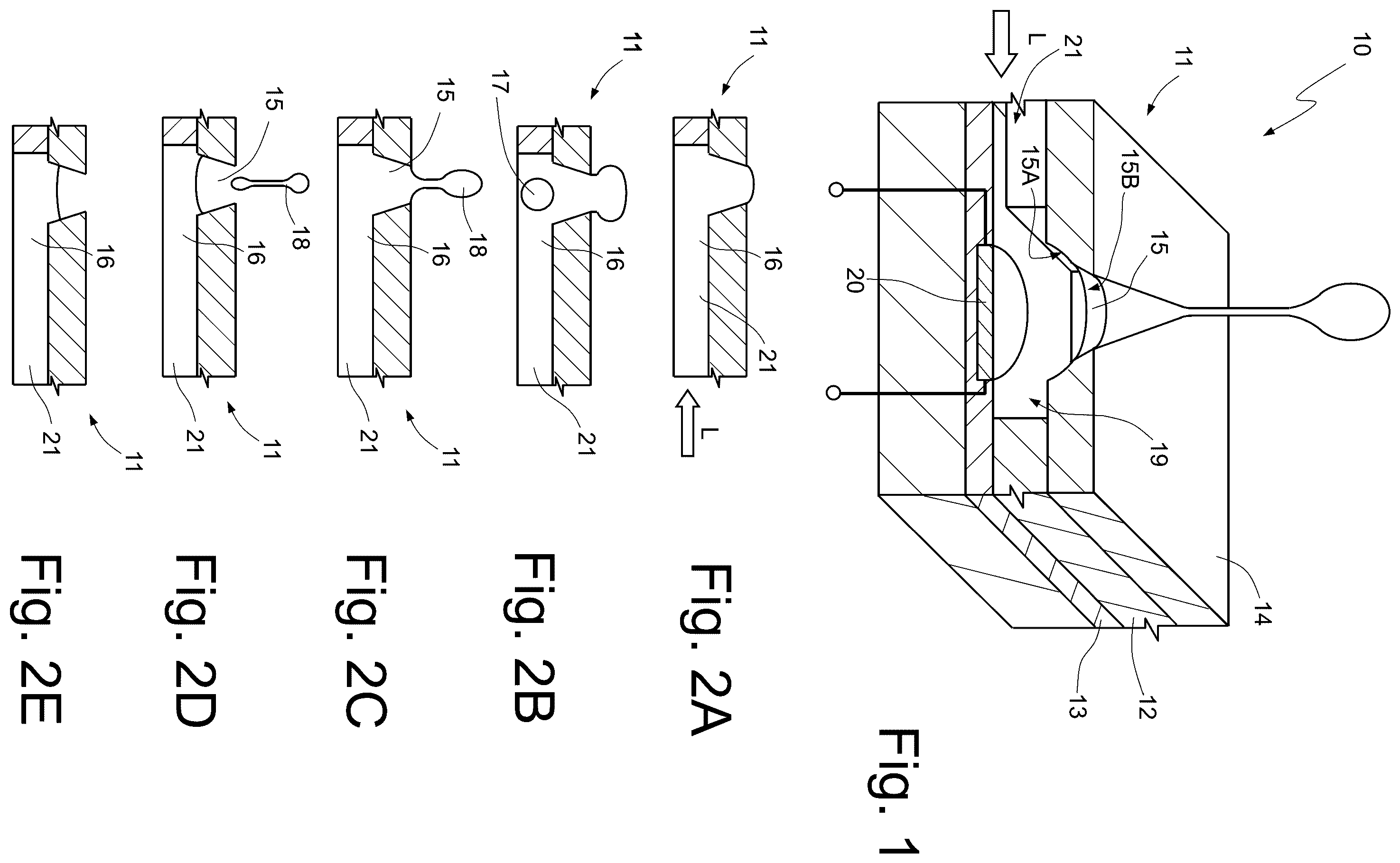 Patent US12365001 Figure 1 – Microfluidic device for spraying small drops of liquids