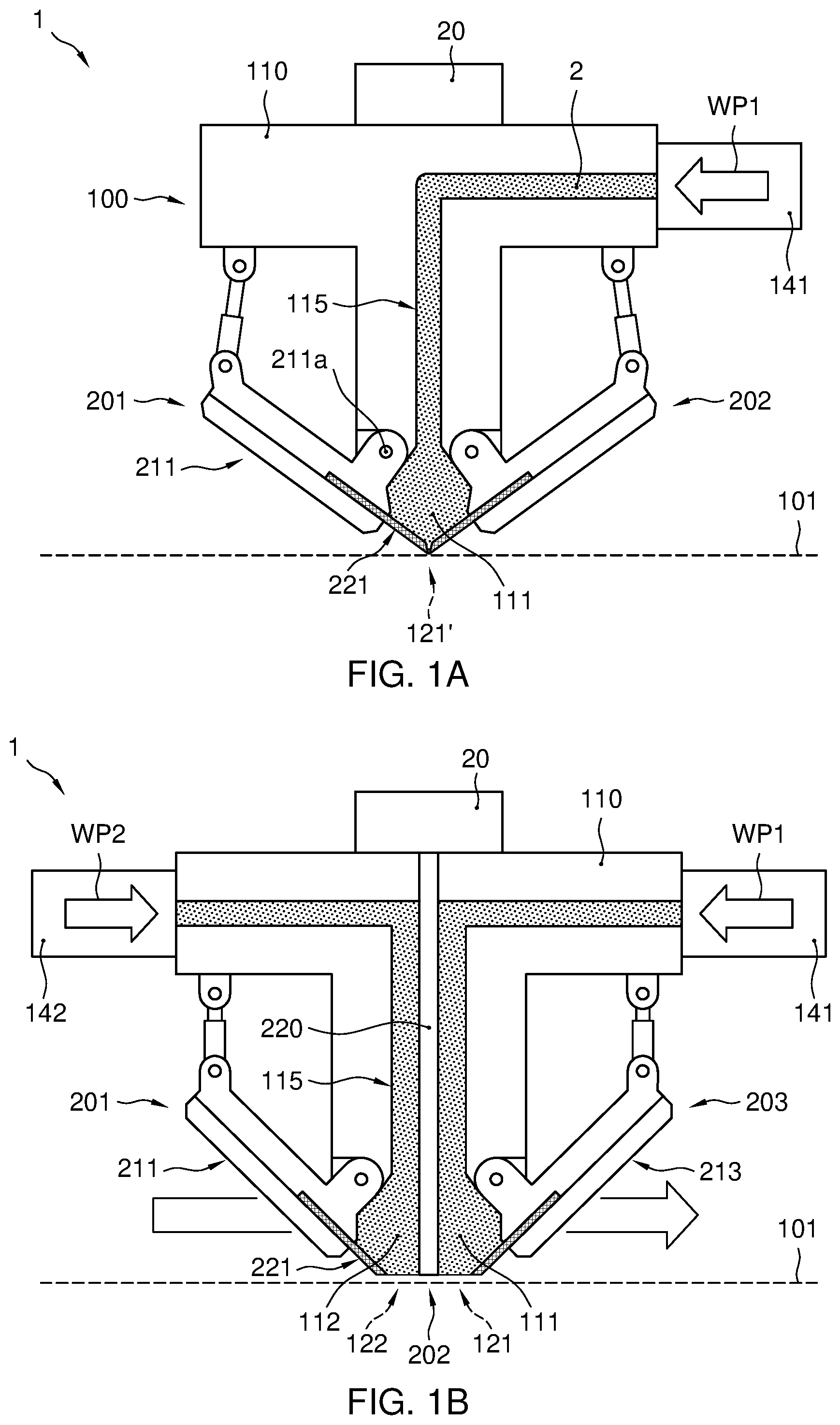 Patent US12365004 — Device and method of filling grooves — Figure 1
