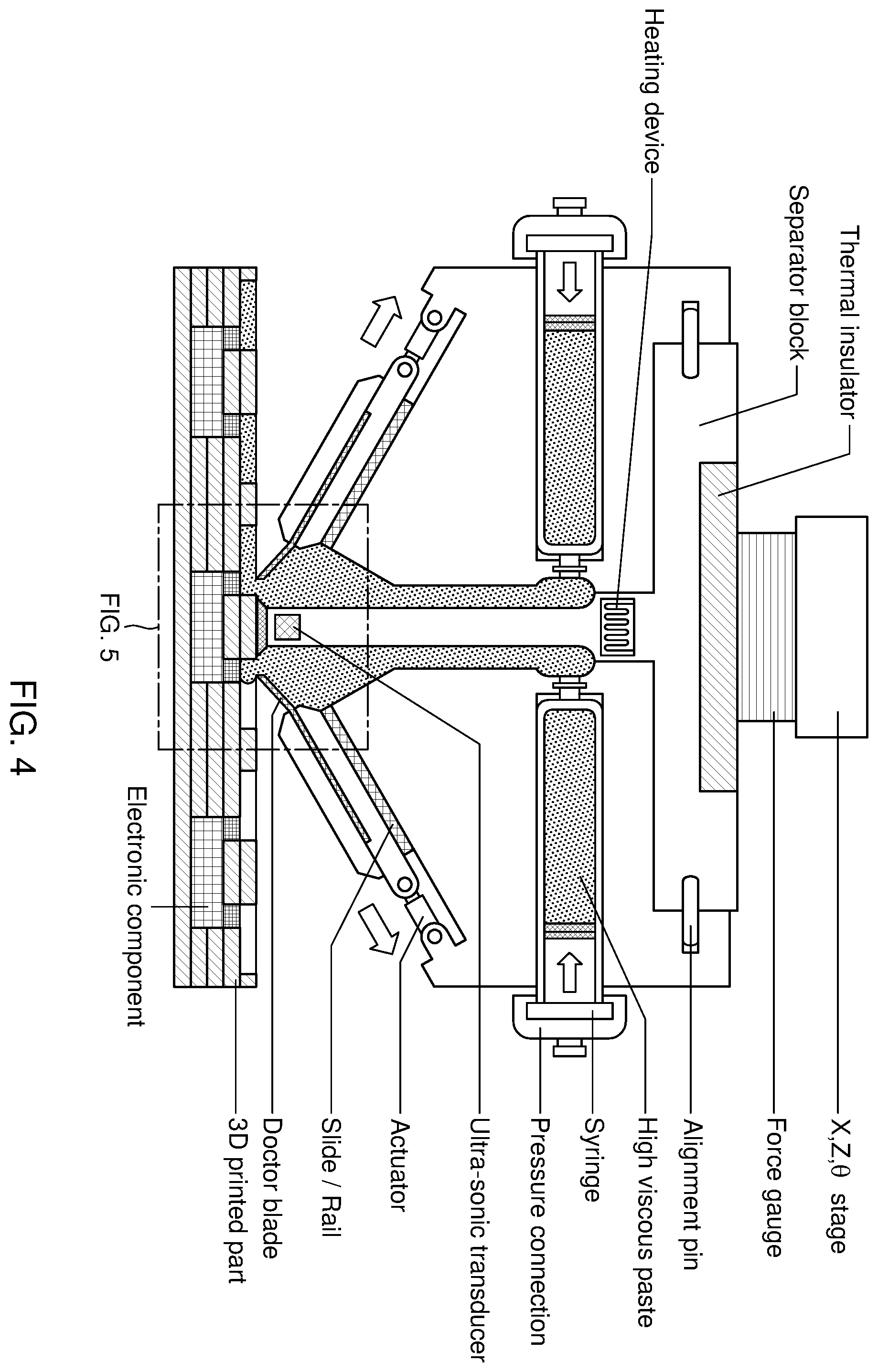 Patent US12365004 Figure 4 – Device and method of filling grooves