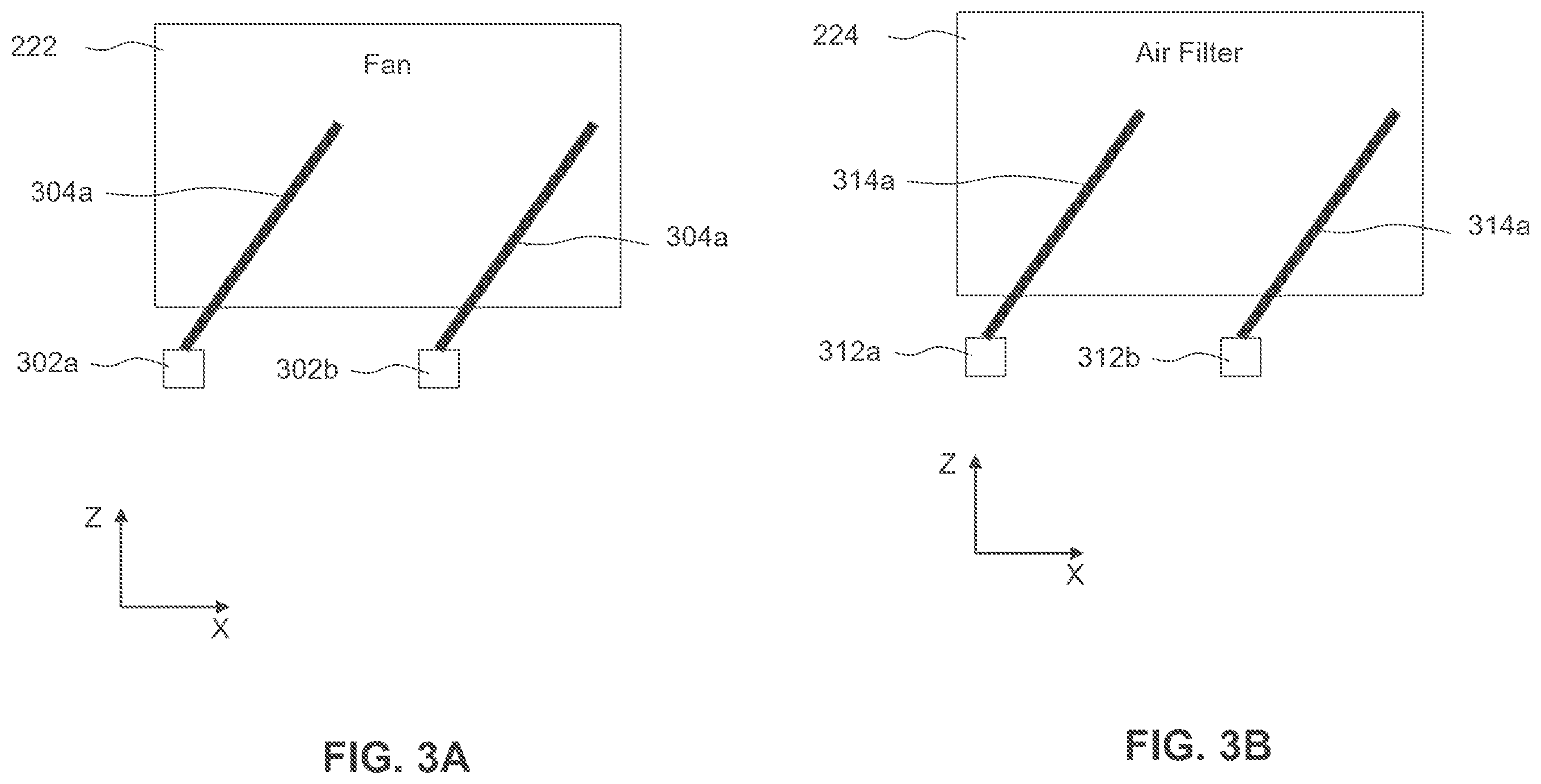 Patent US12365009 Figure 3 – Air filter and wiper blades for reducing particle inside electronic devices