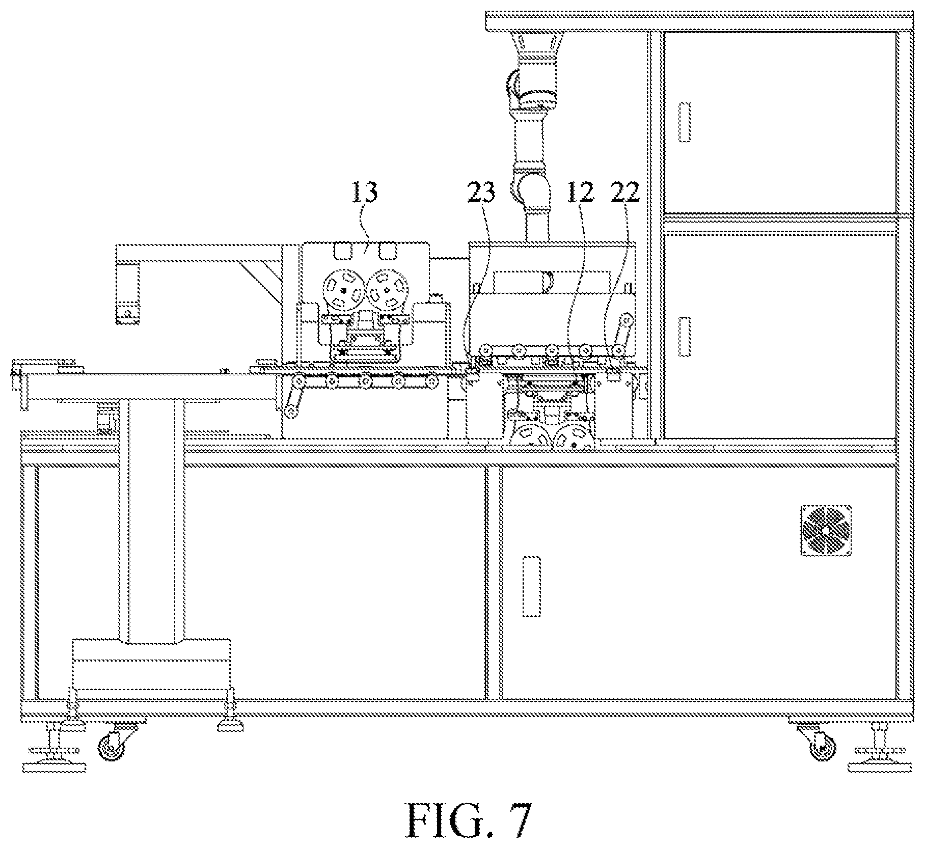 Patent US12365010 Figure 5 – Wiping apparatus