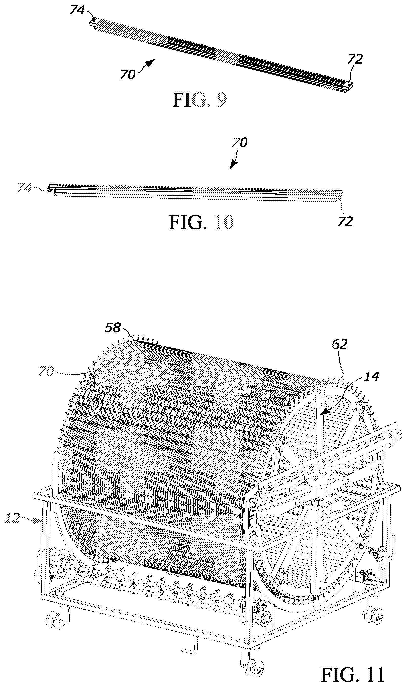 Patent US12365011 Figure 5 – Slat cleaning apparatus