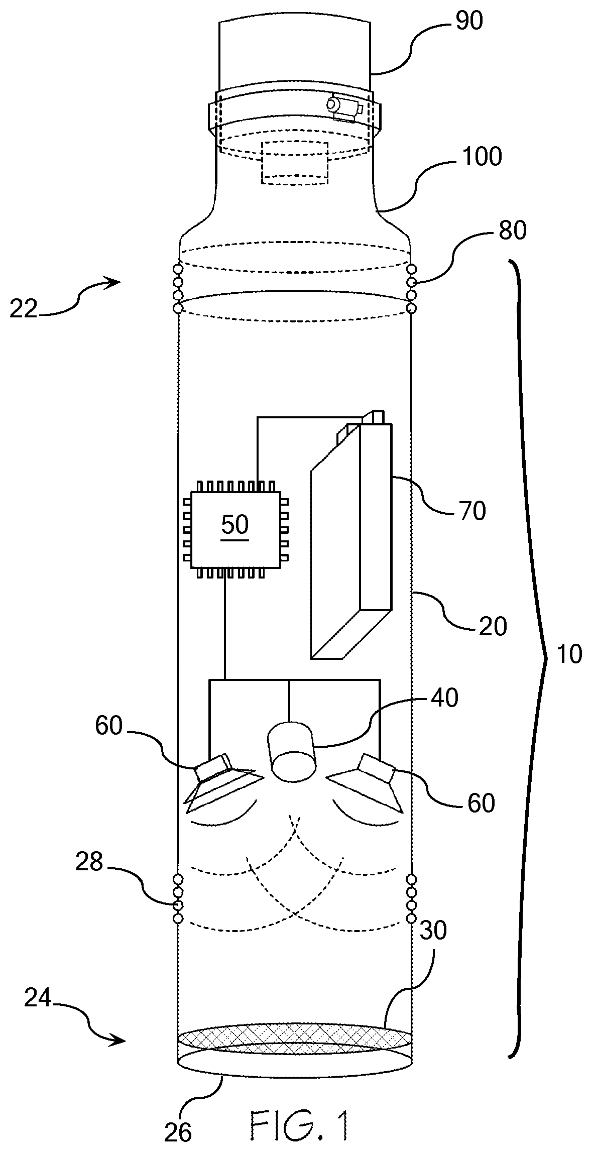 Patent US12365014 Figure 1 – Acoustic duster