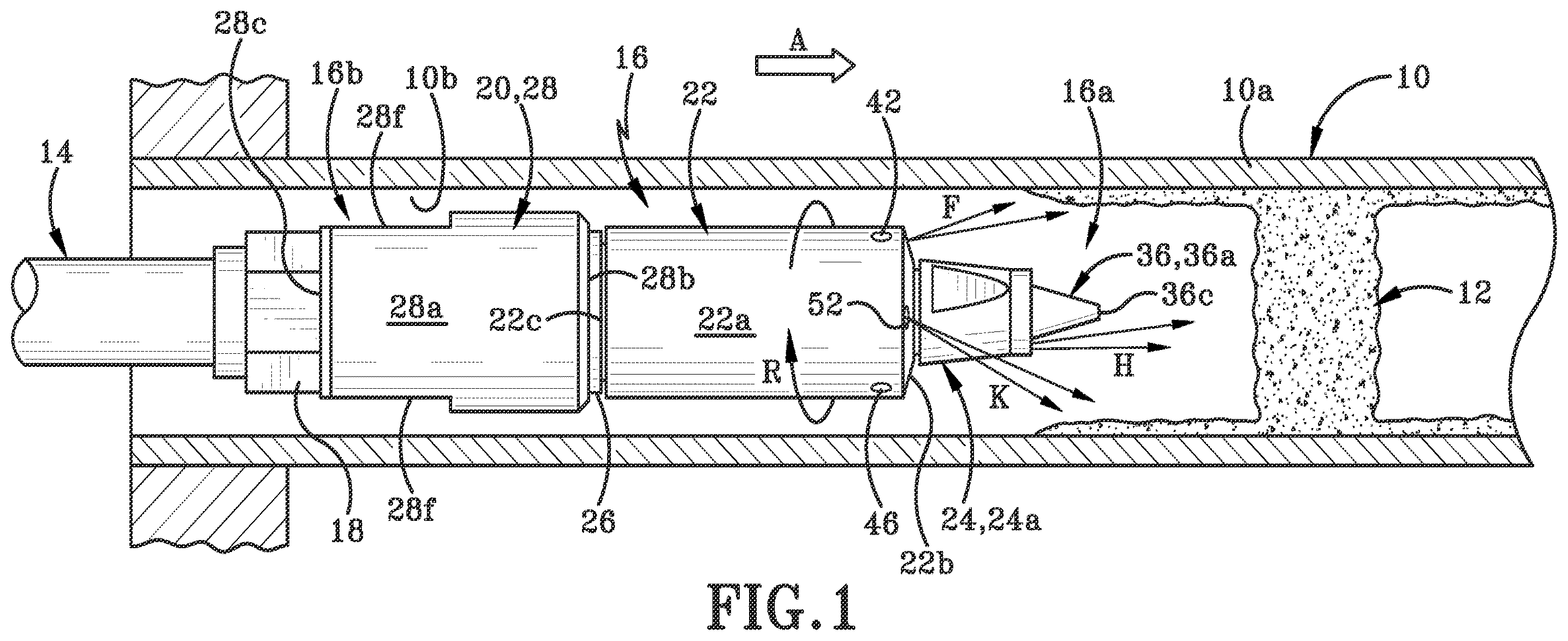 Patent US12365015 Figure 1 – Reaction force nozzle
