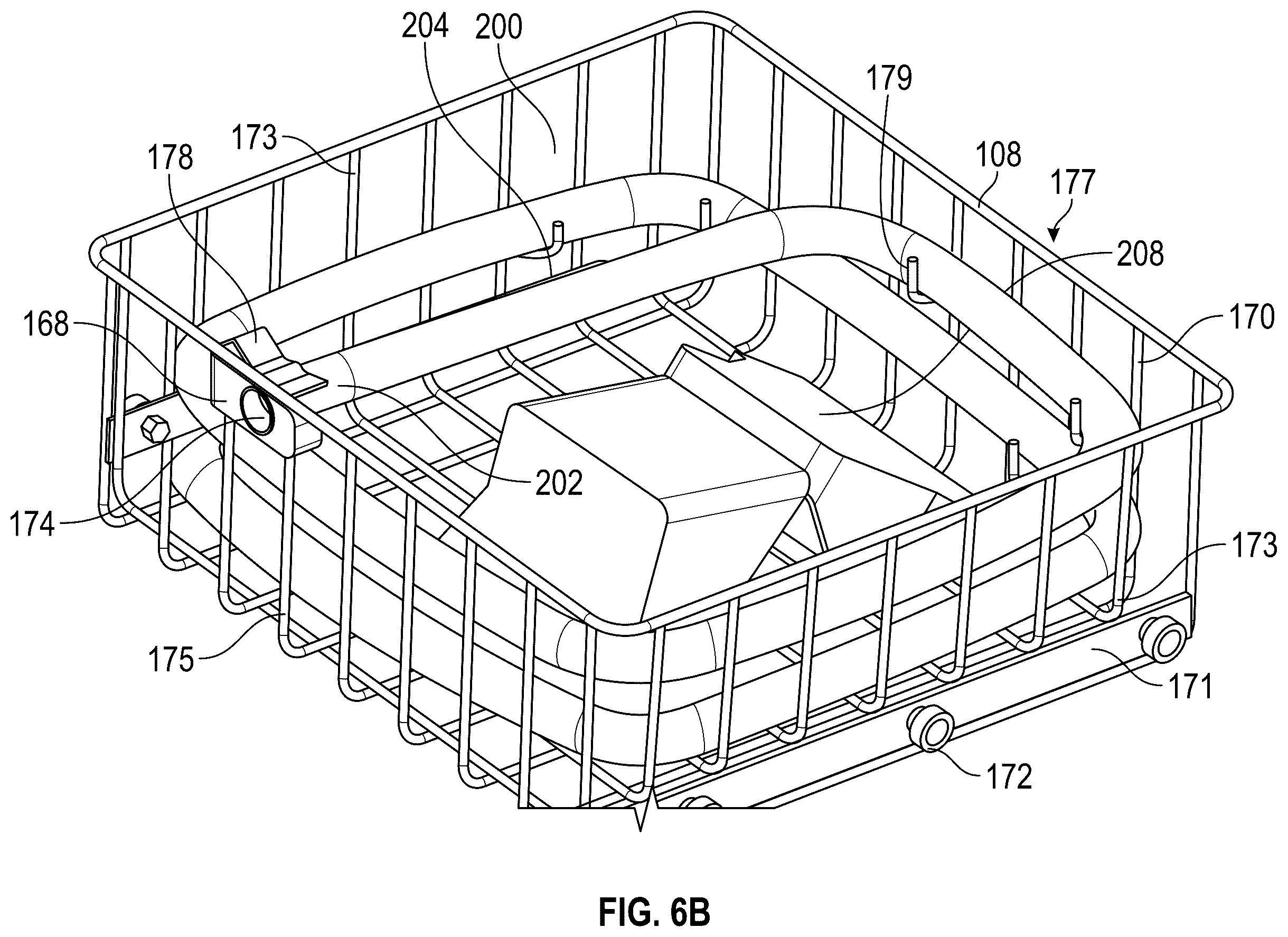 Patent US12365016 Figure 6 – Automatic washer for continuous positive airway pressure equipment