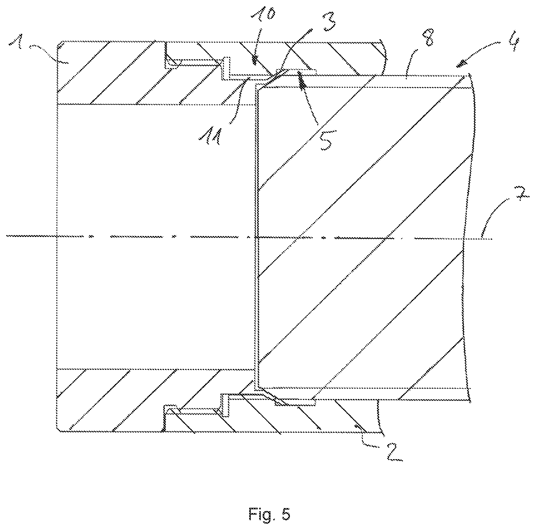 Patent US12365021 Figure 5 – Method for connecting two components, in particular a motor to a gearbox, and assembly with a connection between motor and gearbox