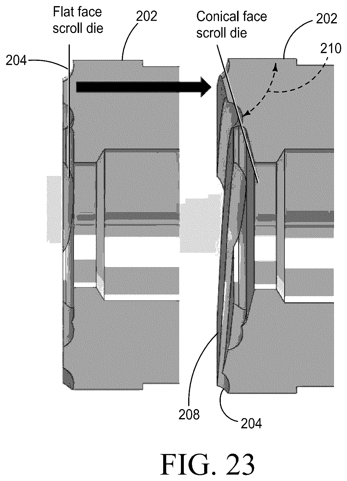 Patent US12365027 Figure 19 – High speed shear-assisted extrusion