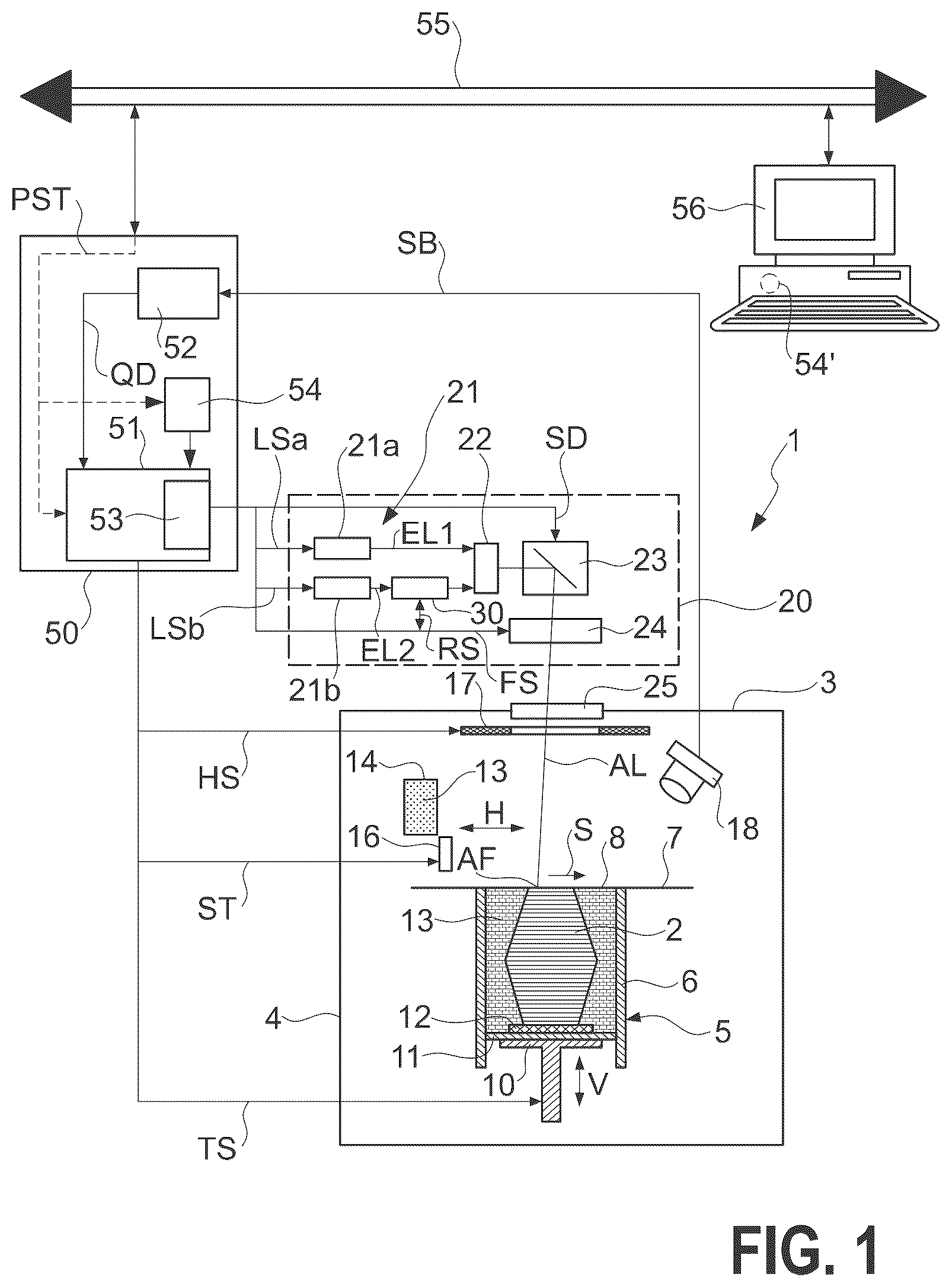 Patent US12365032 — Method and device for generating control data for an additive manufacturing device — Figure 1