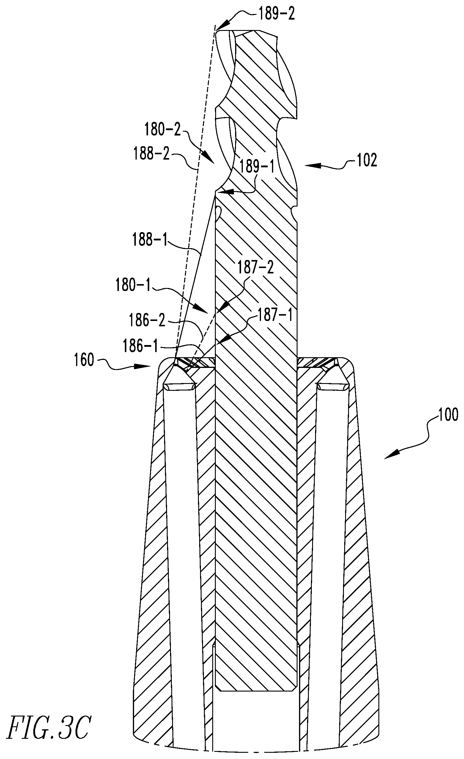 Patent US12365035 Figure 6 – Tool holders with fluid directing passages