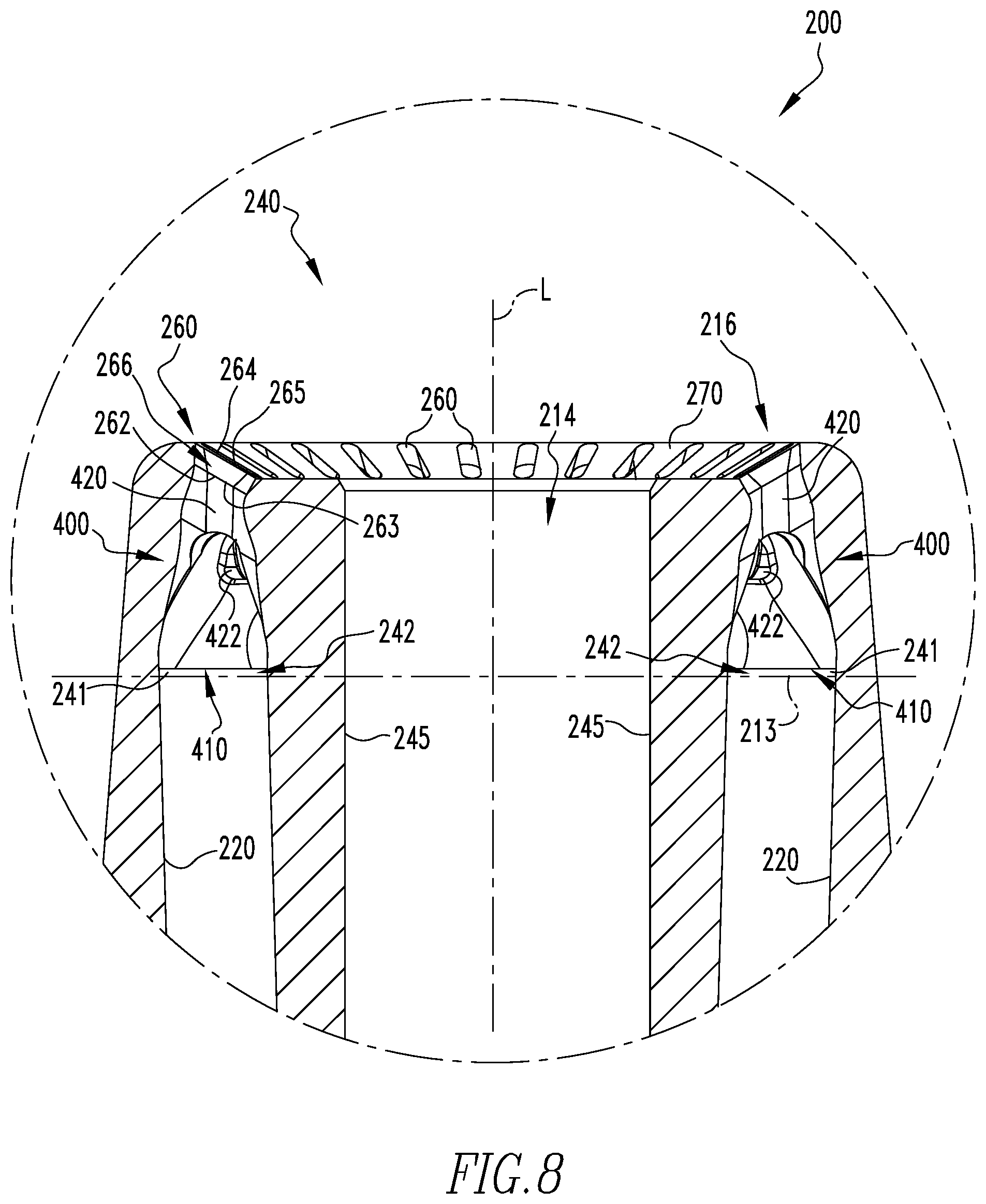 Patent US12365035 Figure 12 – Tool holders with fluid directing passages