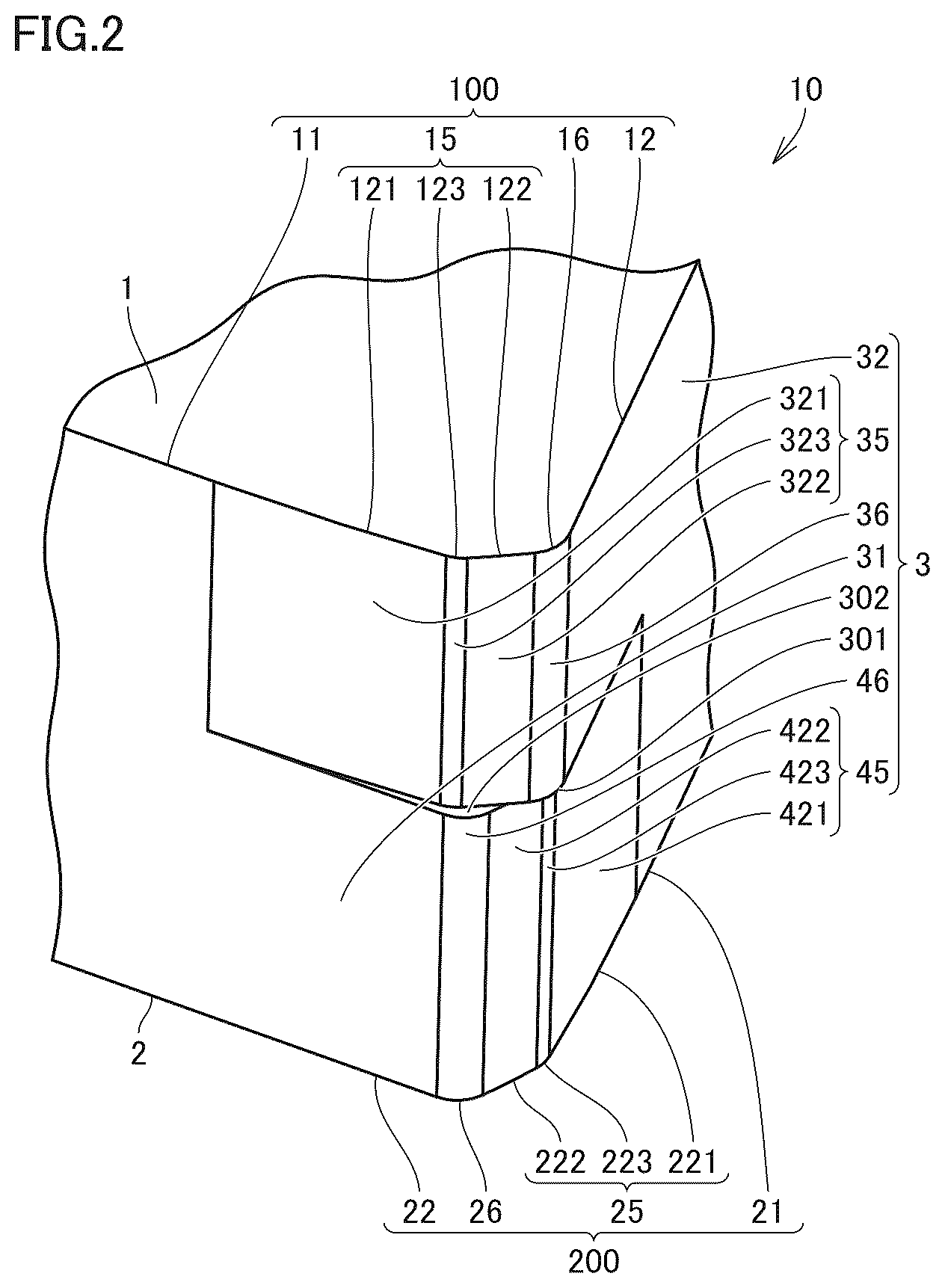 Patent US12365036 Figure 2 – Cutting insert