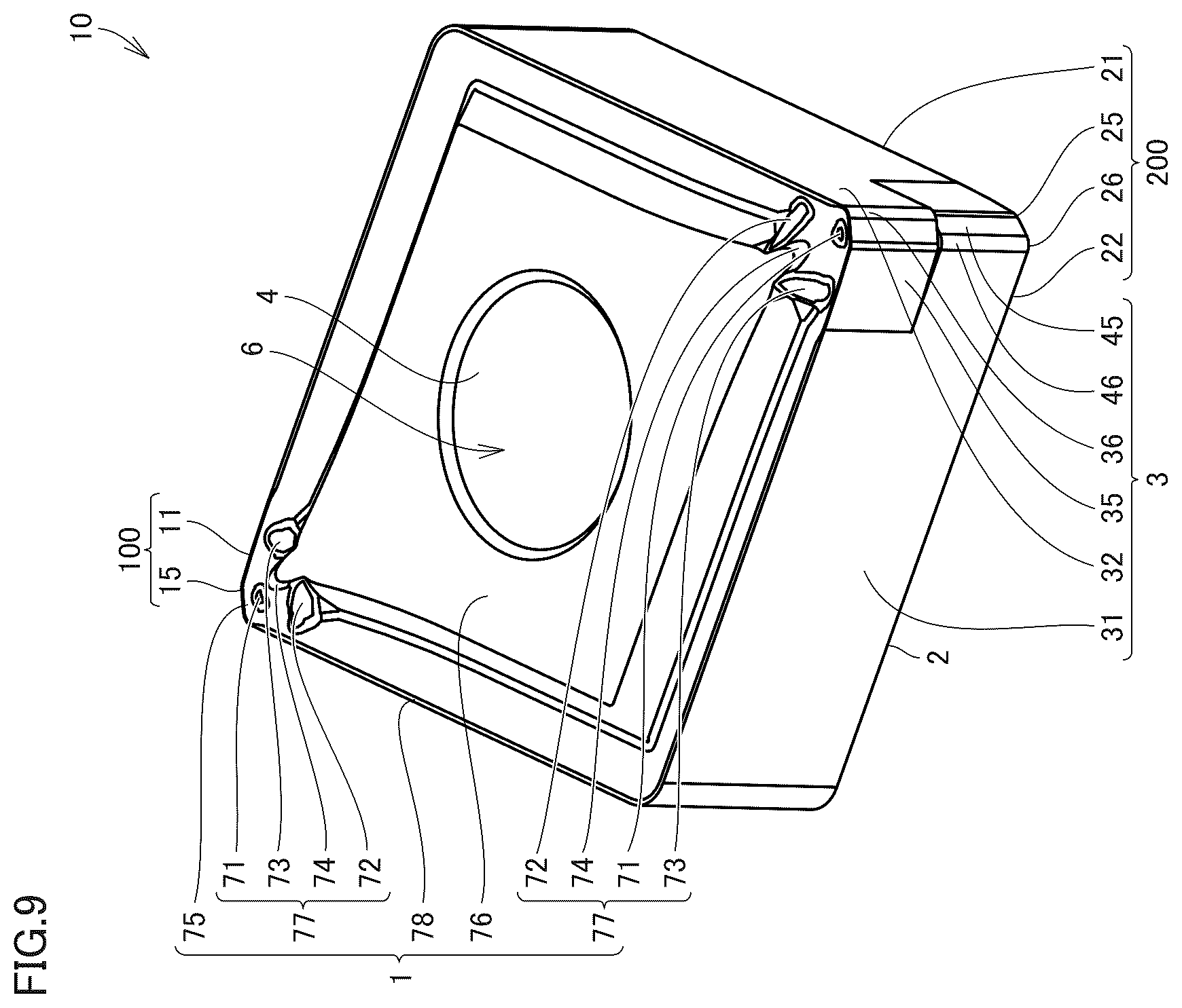 Patent US12365036 Figure 9 – Cutting insert