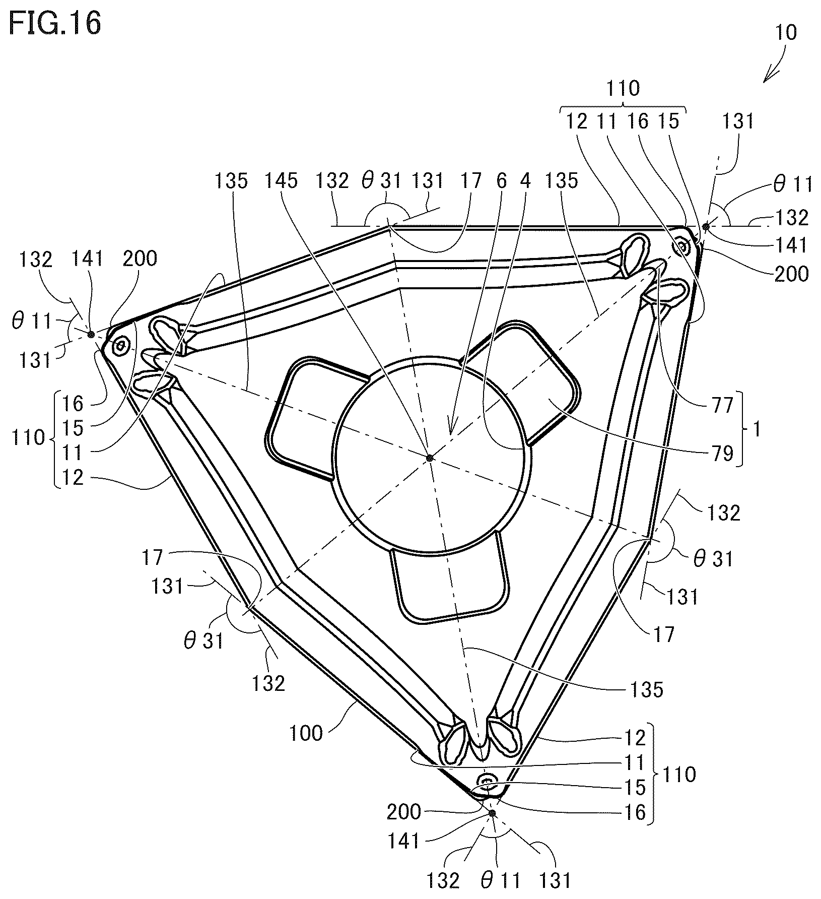 Patent US12365036 Figure 16 – Cutting insert