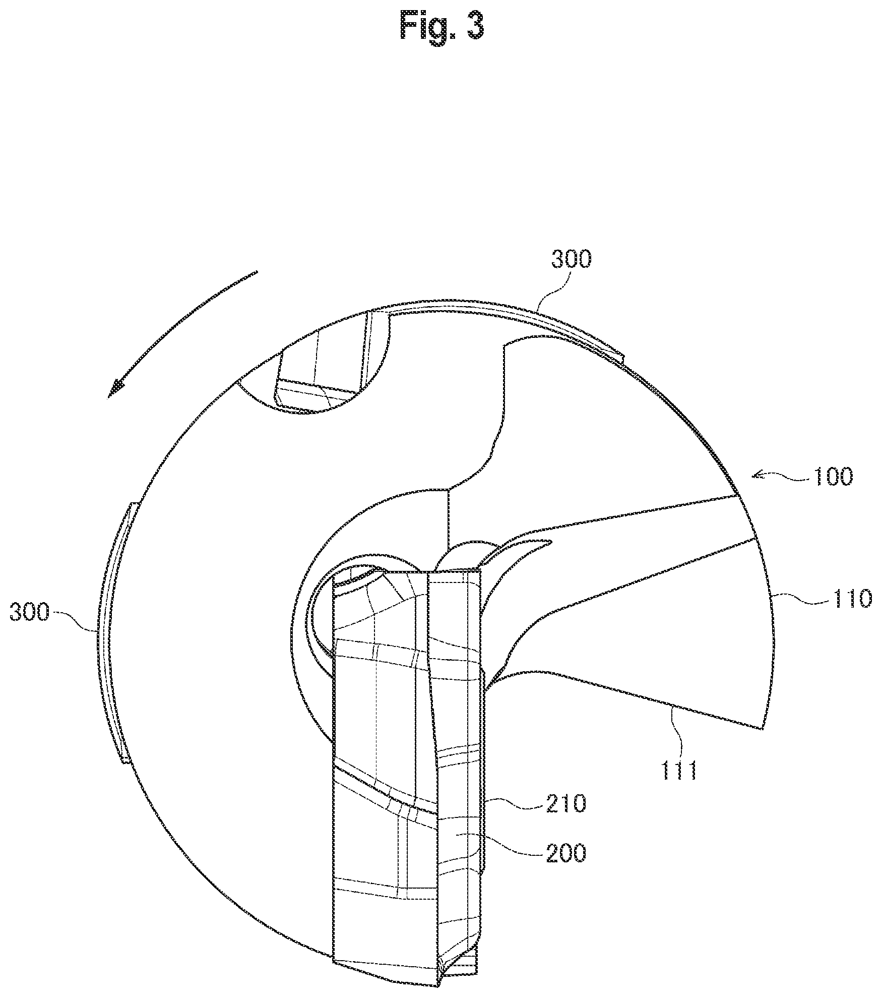 Patent US12365037 Figure 3 – Guide pad and gun drill having guide pad