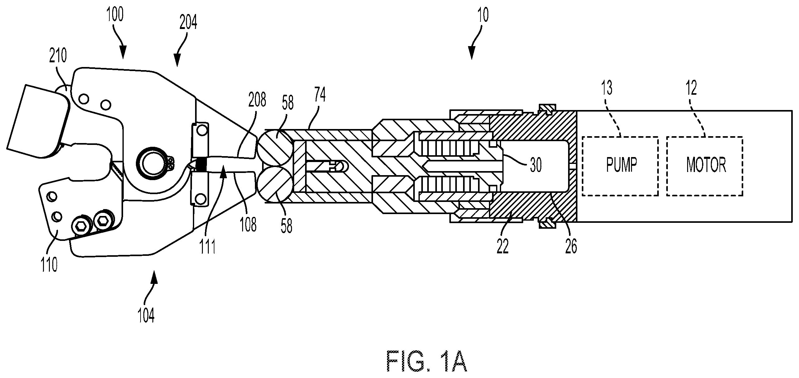 Patent US12365039 Figure 1 – Hydraulic tool