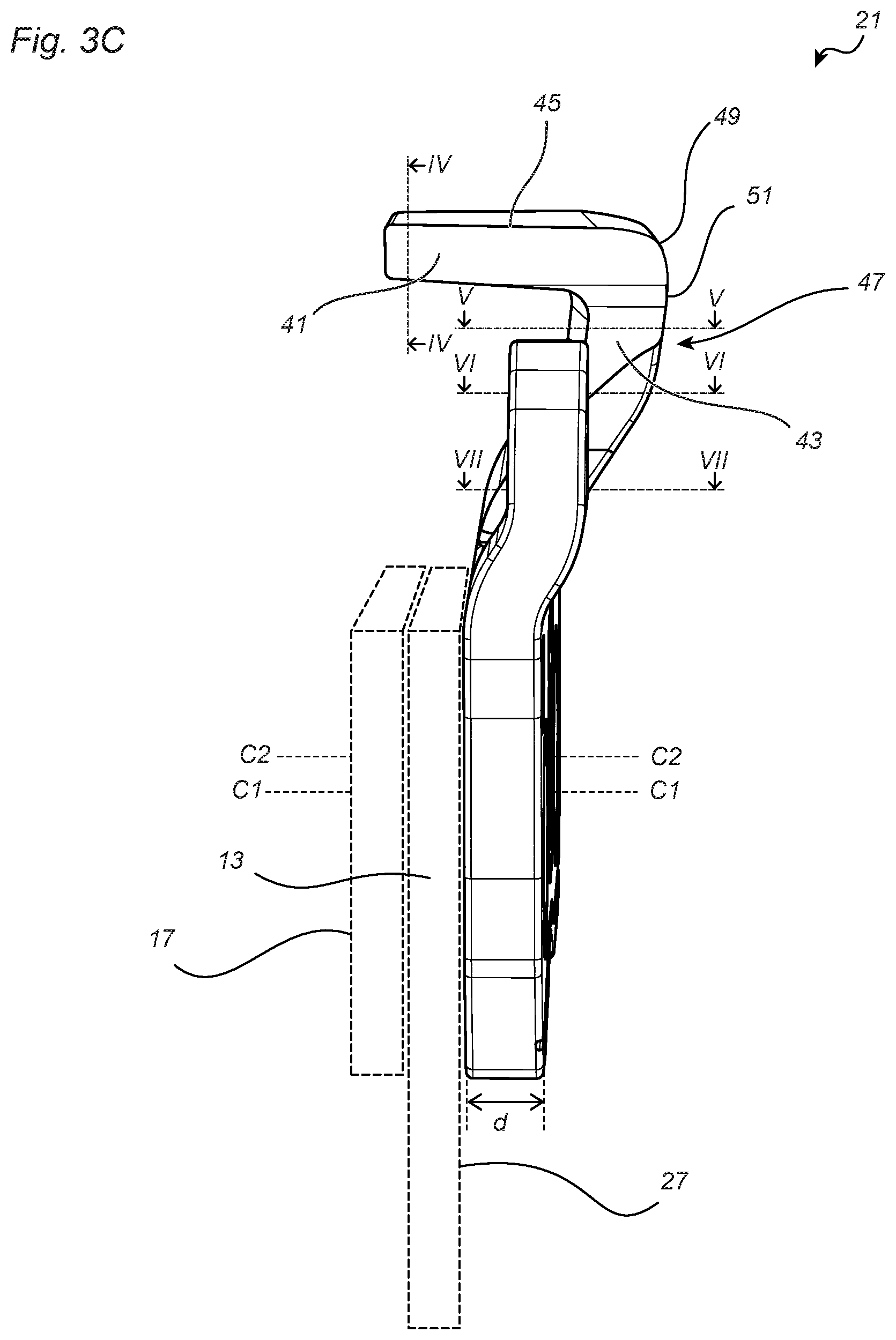 Patent US12365040 Figure 4 – Chainsaw cutting link, a saw chain comprising such a cutting link, a method for manufacturing of a cutting link, and a method of grinding a cutting link