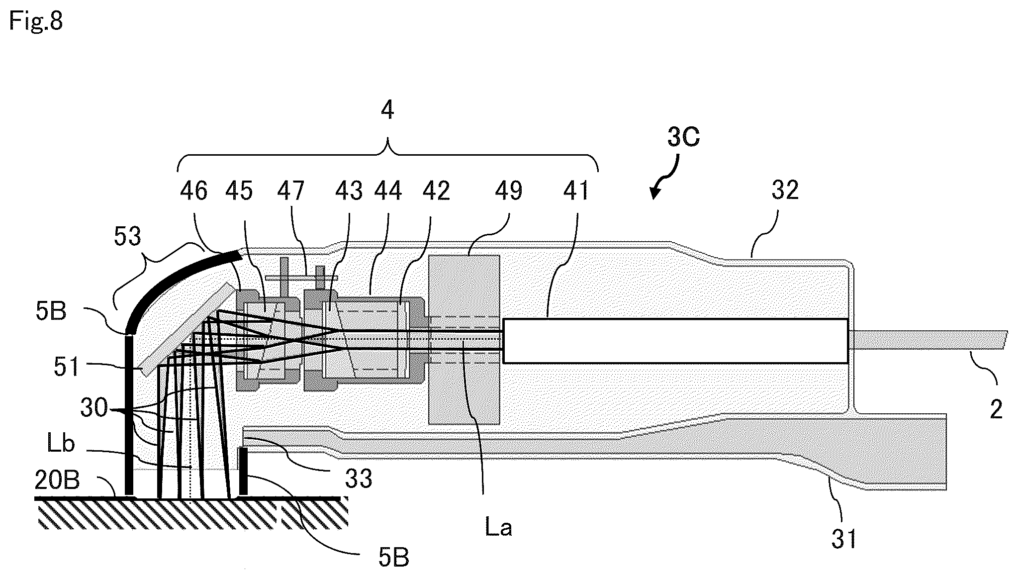 Patent US12365050 Figure 6 – Laser irradiation device, laser irradiation system, and method for removing coating or adhering matter