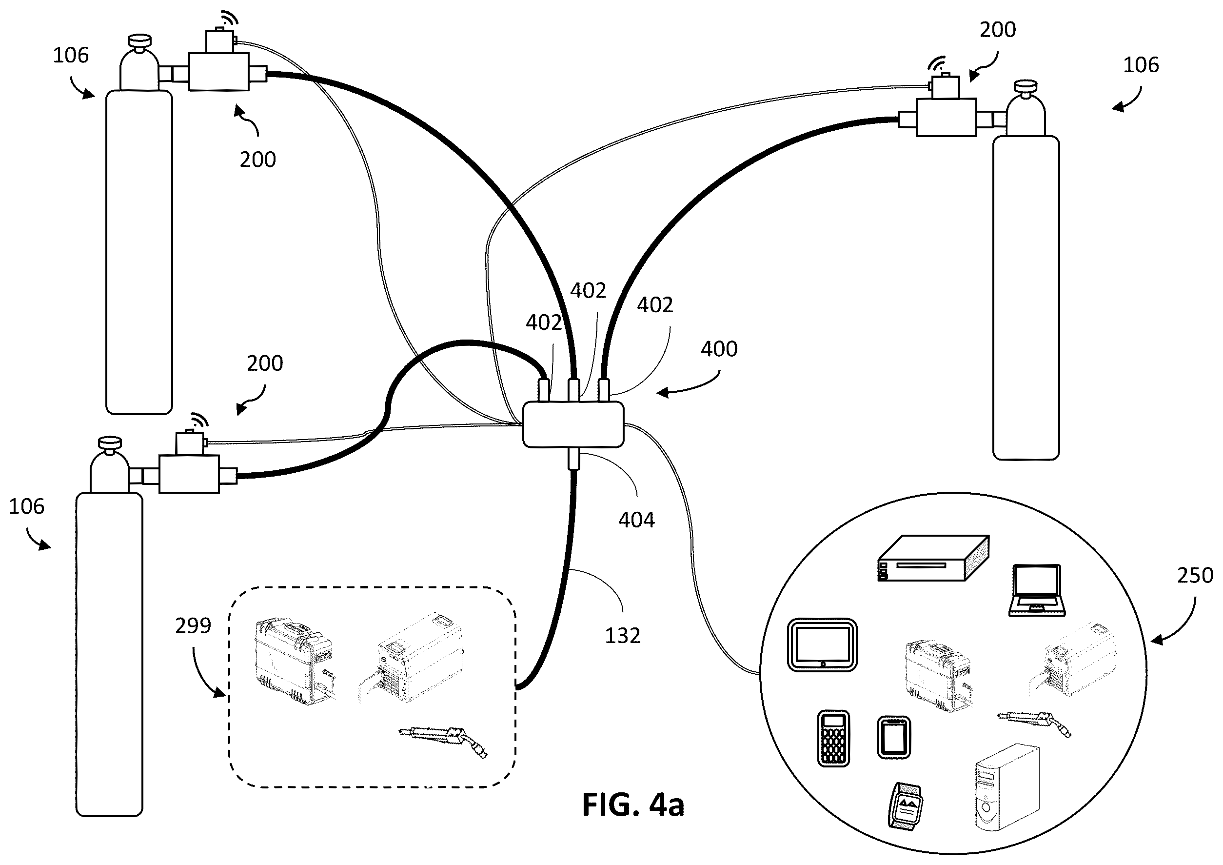 Patent US12365052 Figure 5 – Smart manifolds for welding-type systems