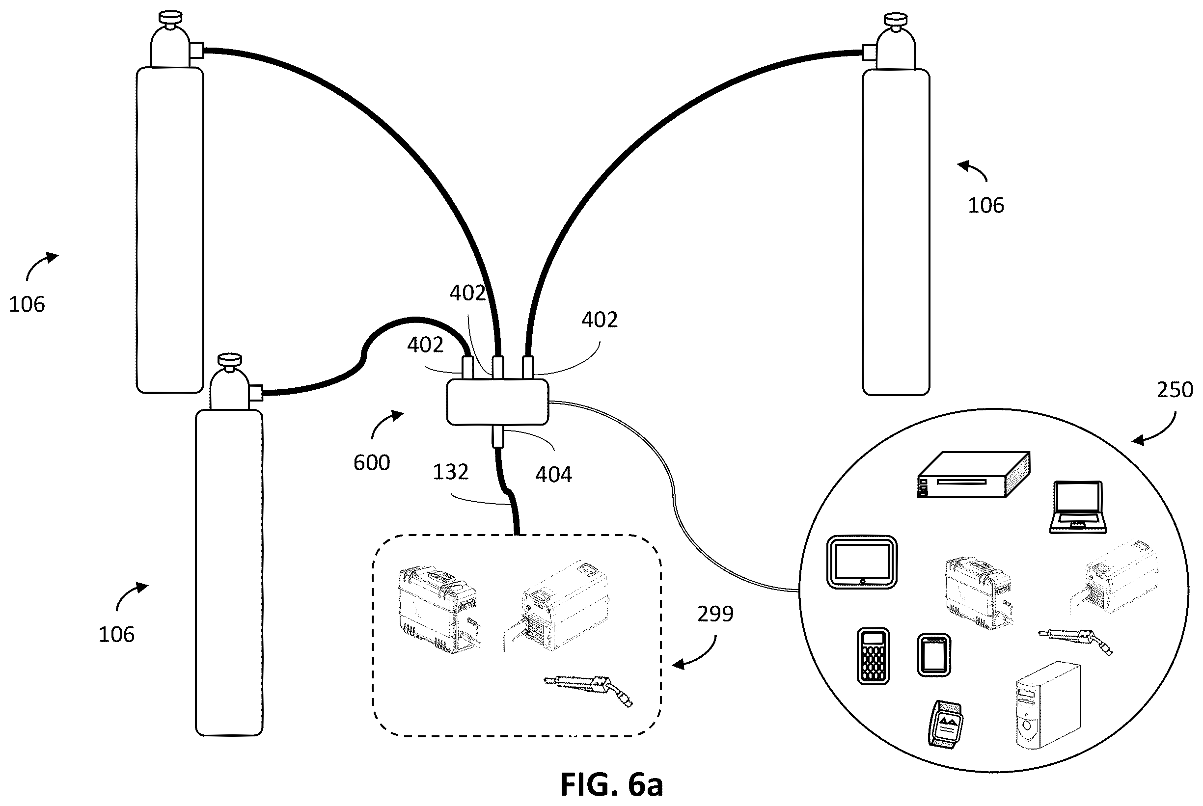 Patent US12365052 Figure 8 – Smart manifolds for welding-type systems