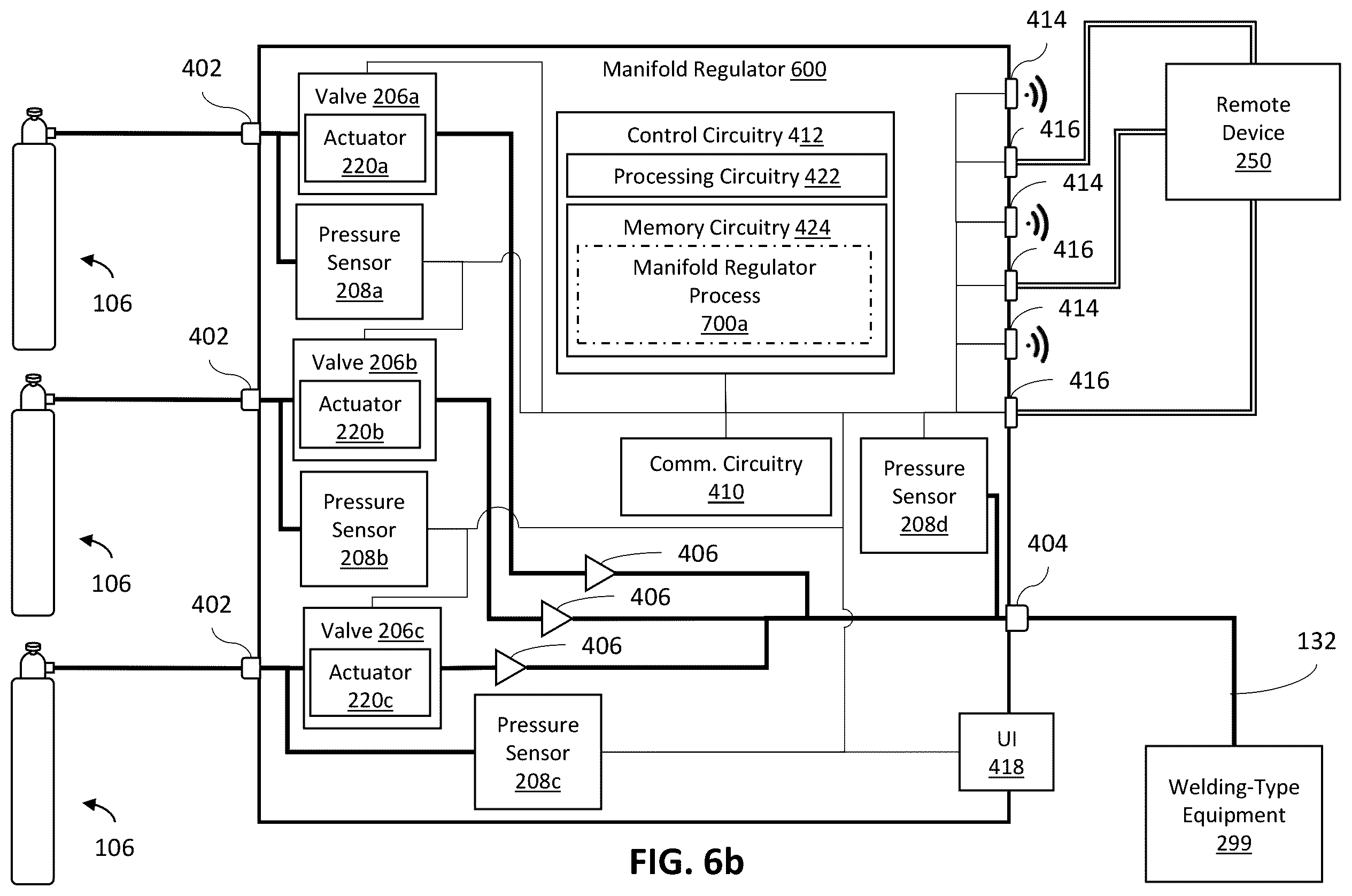 Patent US12365052 Figure 9 – Smart manifolds for welding-type systems